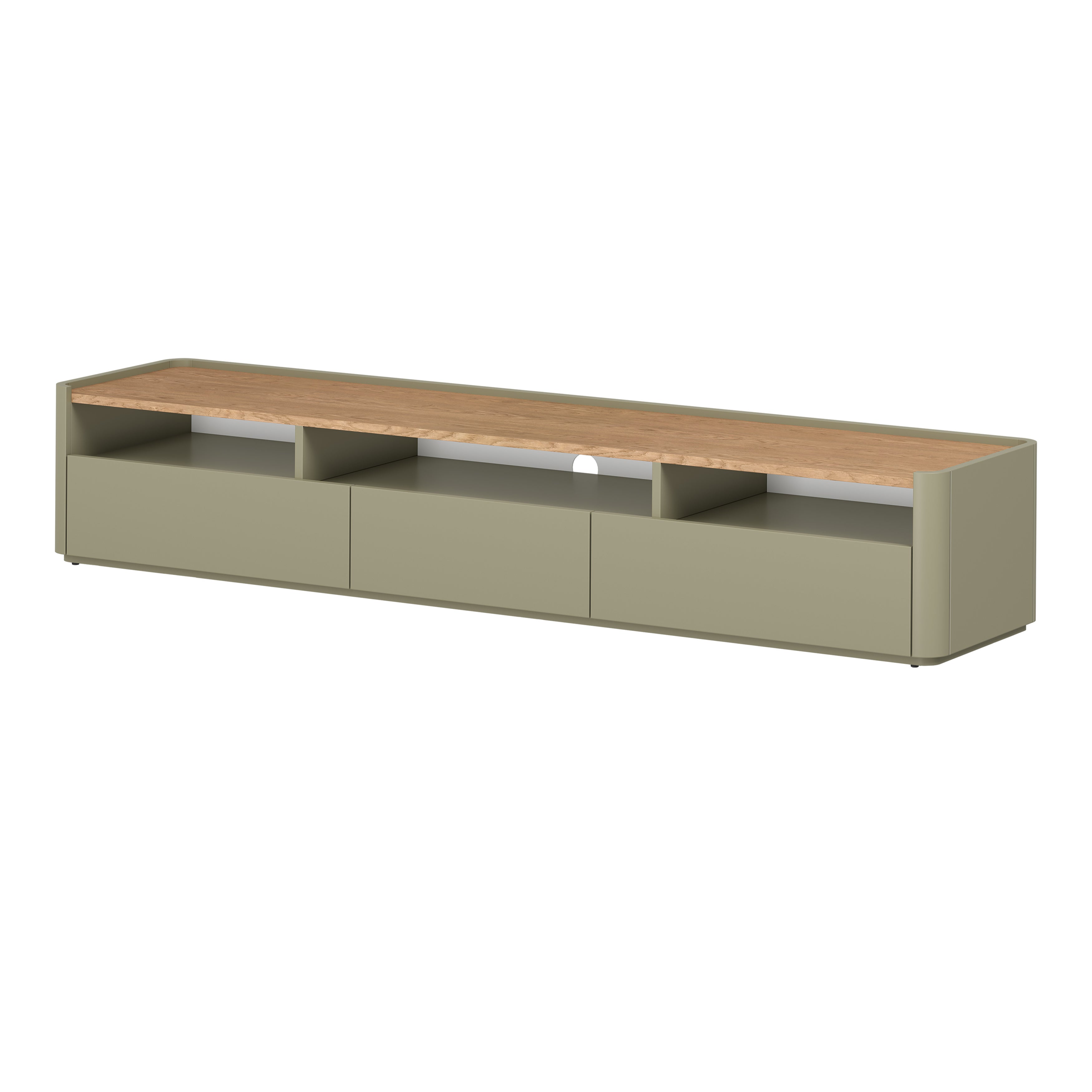TV Kommode Elivo 200cm, Material: MDF, Melaminplatte