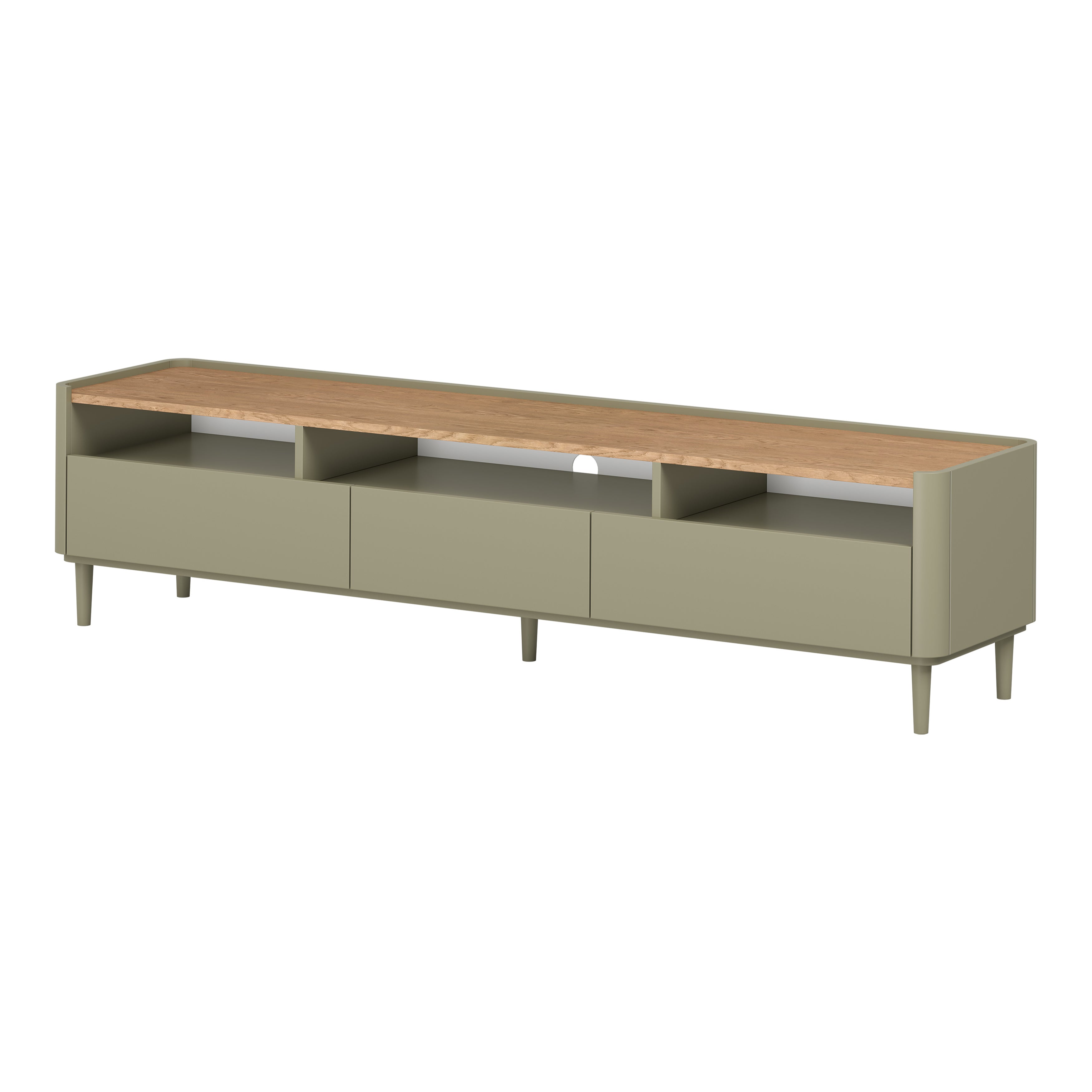 TV Kommode Elivo 200cm, Material: MDF, Melaminplatte