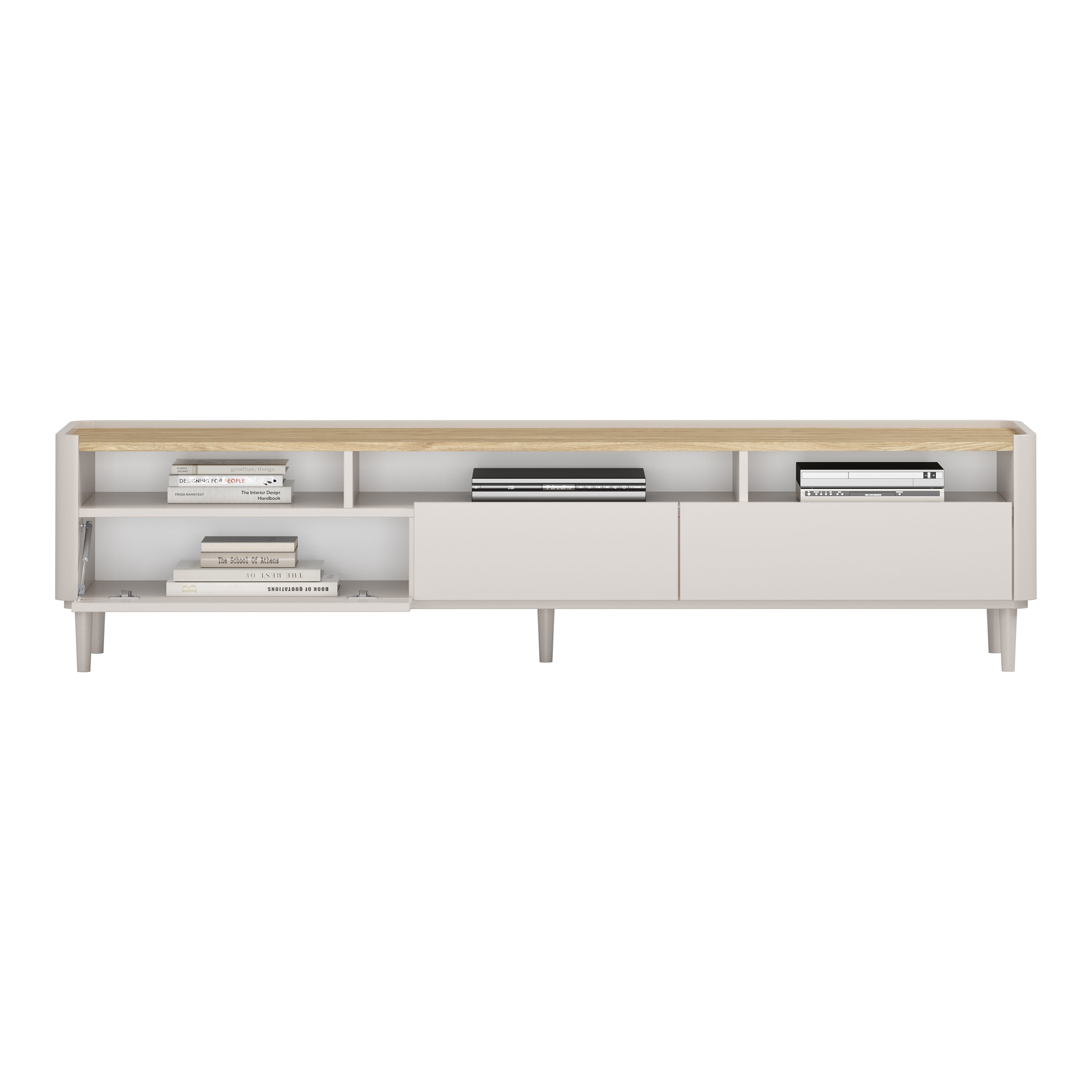 TV Kommode Elivo 200cm, Material: MDF, Melaminplatte