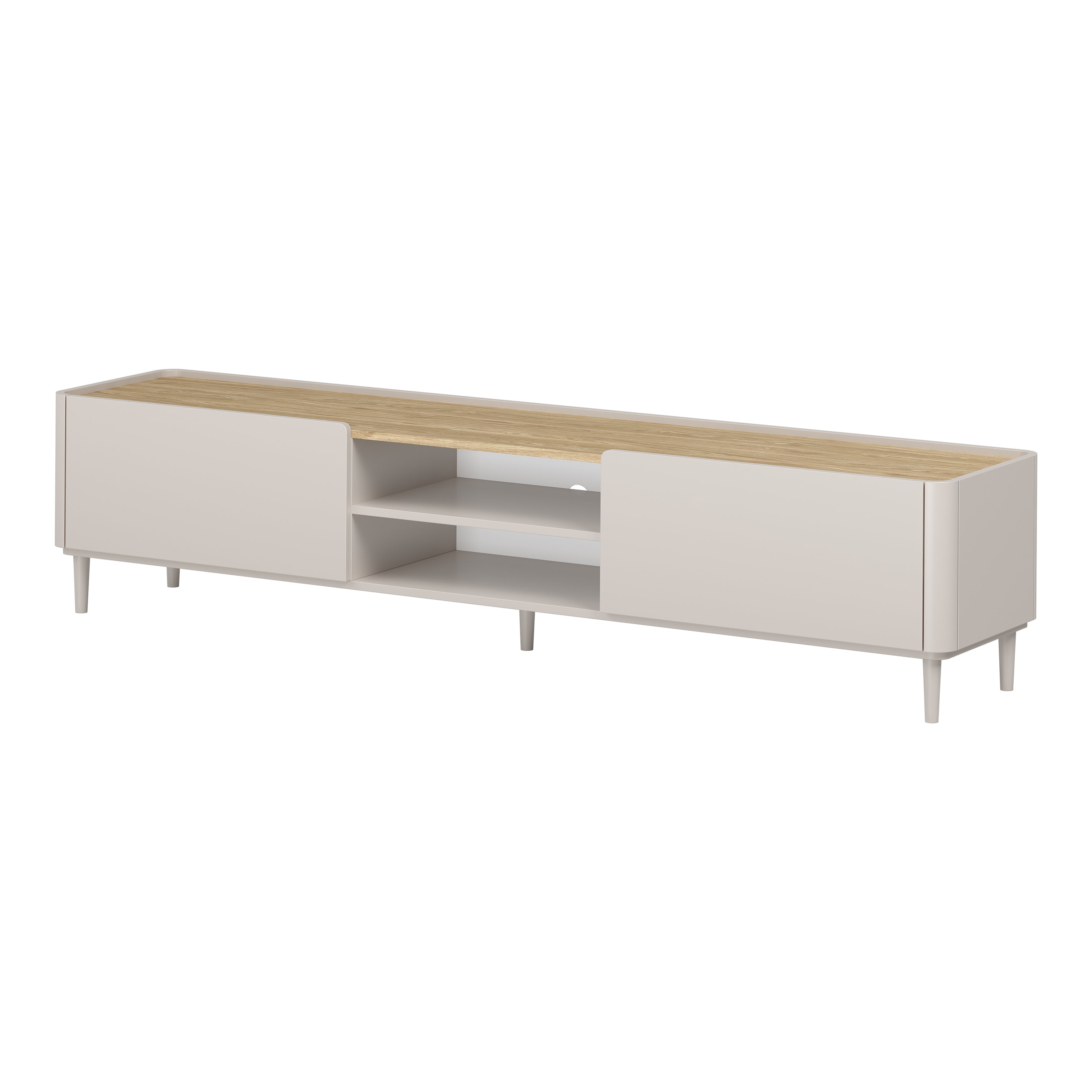 TV Kommode Elivo 220cm, Material: MDF, Melaminplatte
