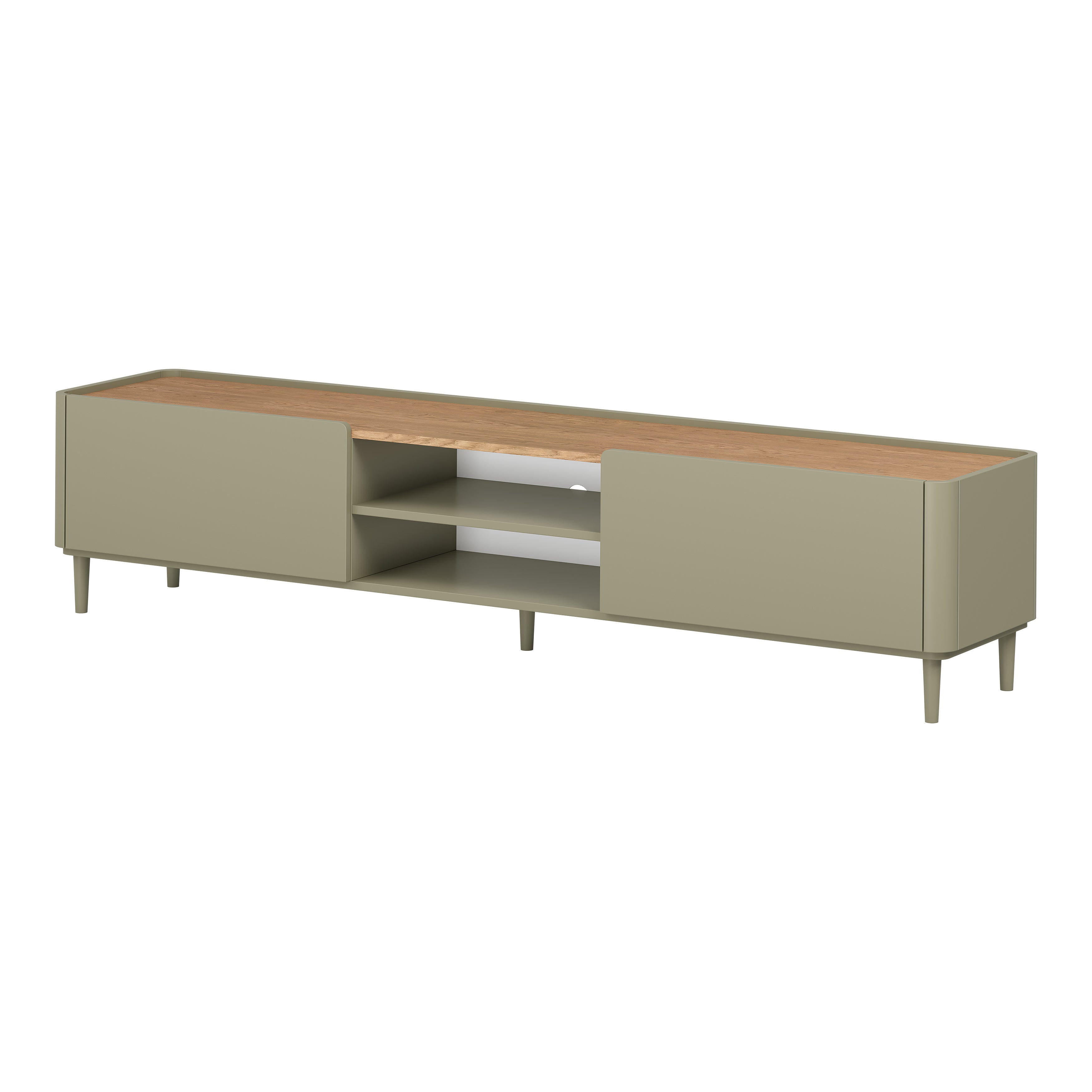 TV Kommode Elivo 220cm, Material: MDF, Melaminplatte