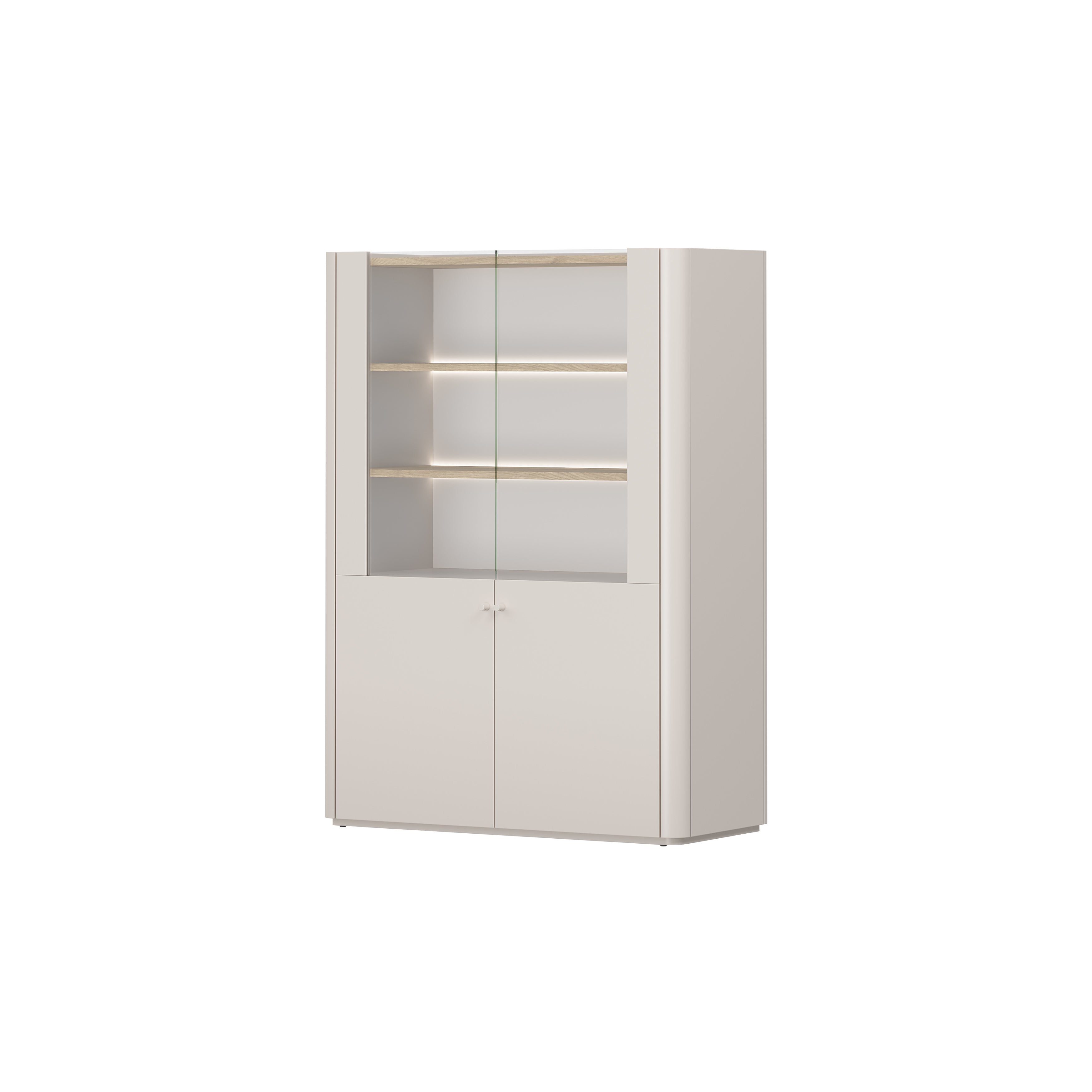 Elivo Vitrine 100cm, Material: MDF, Melaminplatte