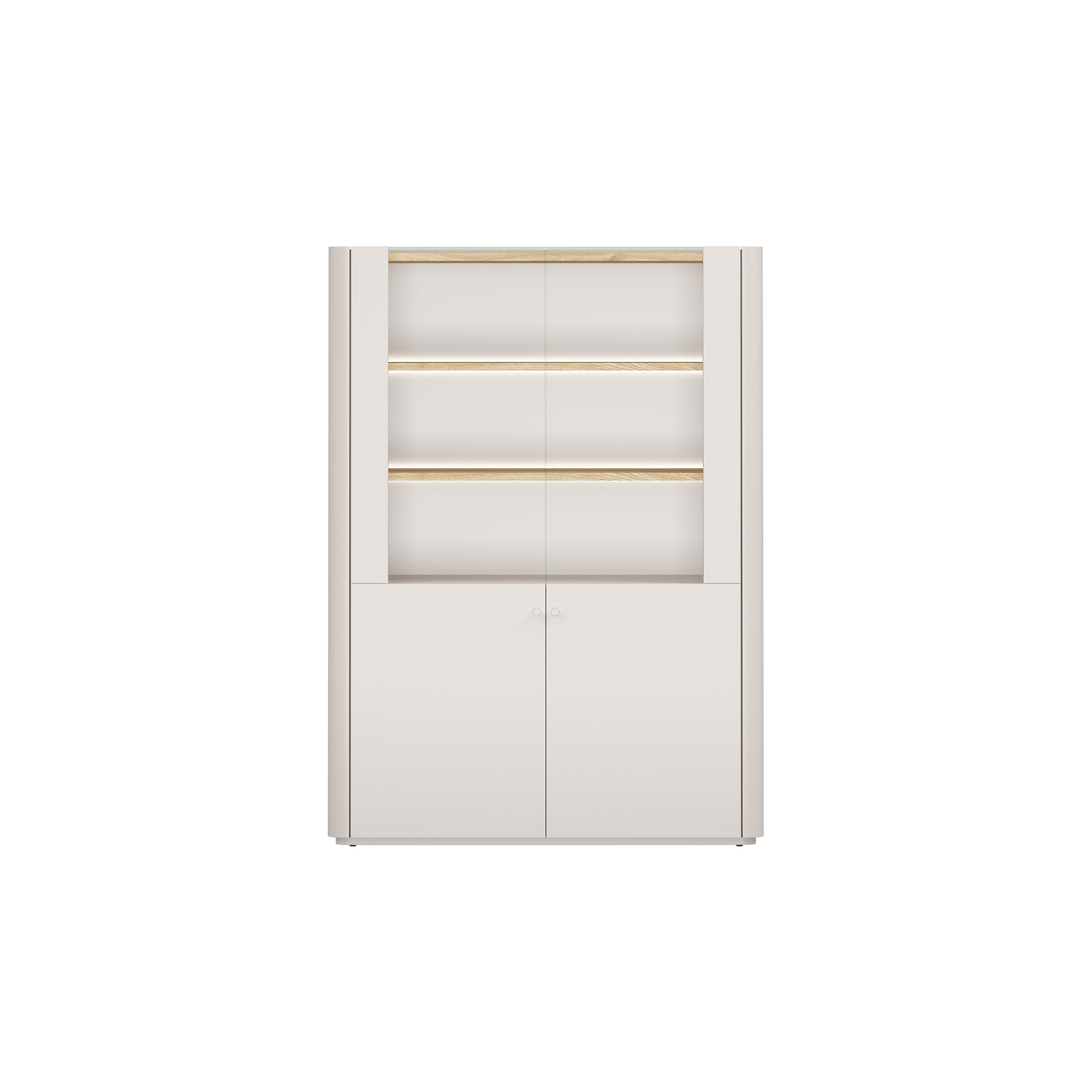 Elivo Vitrine 100cm, Material: MDF, Melaminplatte