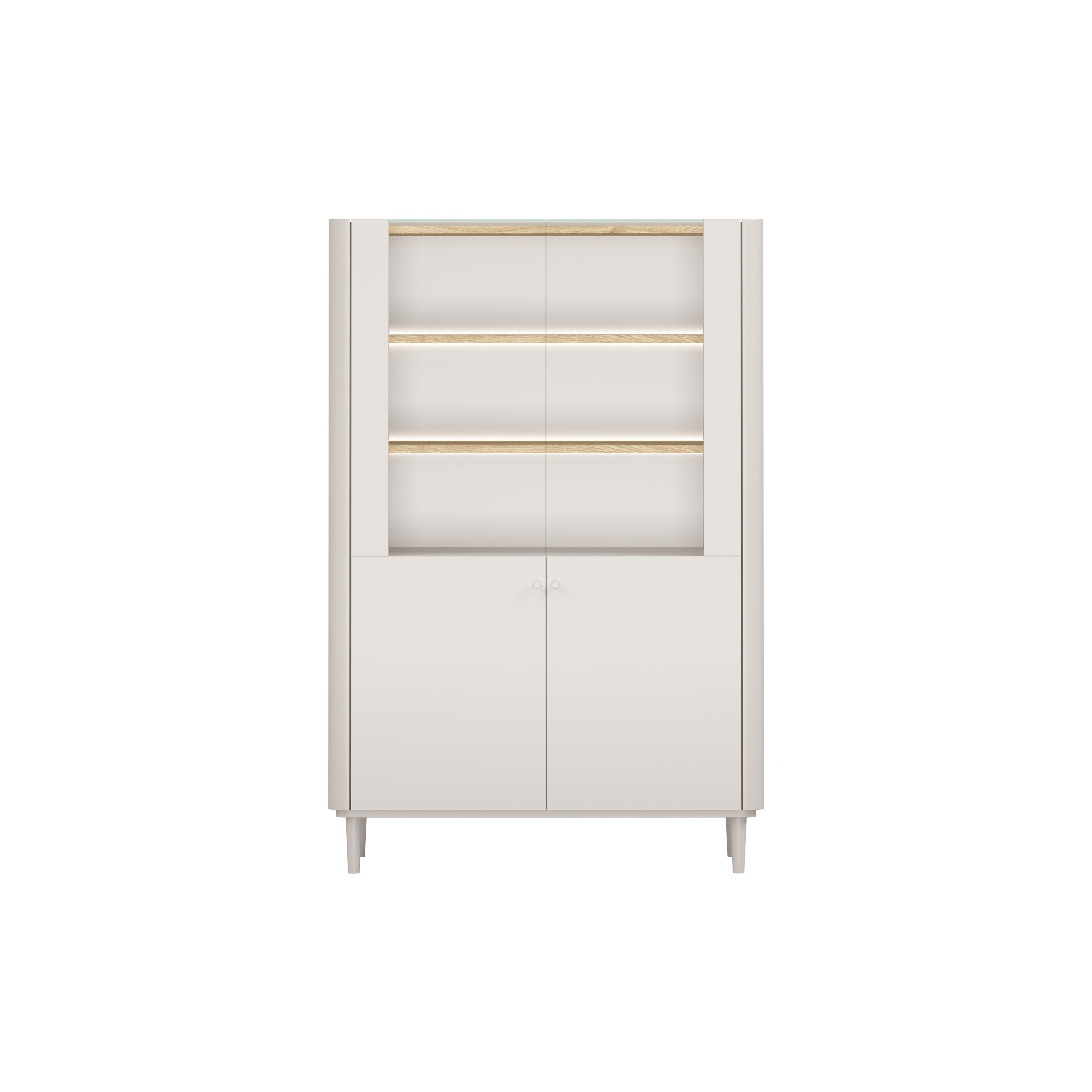 Elivo Vitrine 100cm, Material: MDF, Melaminplatte