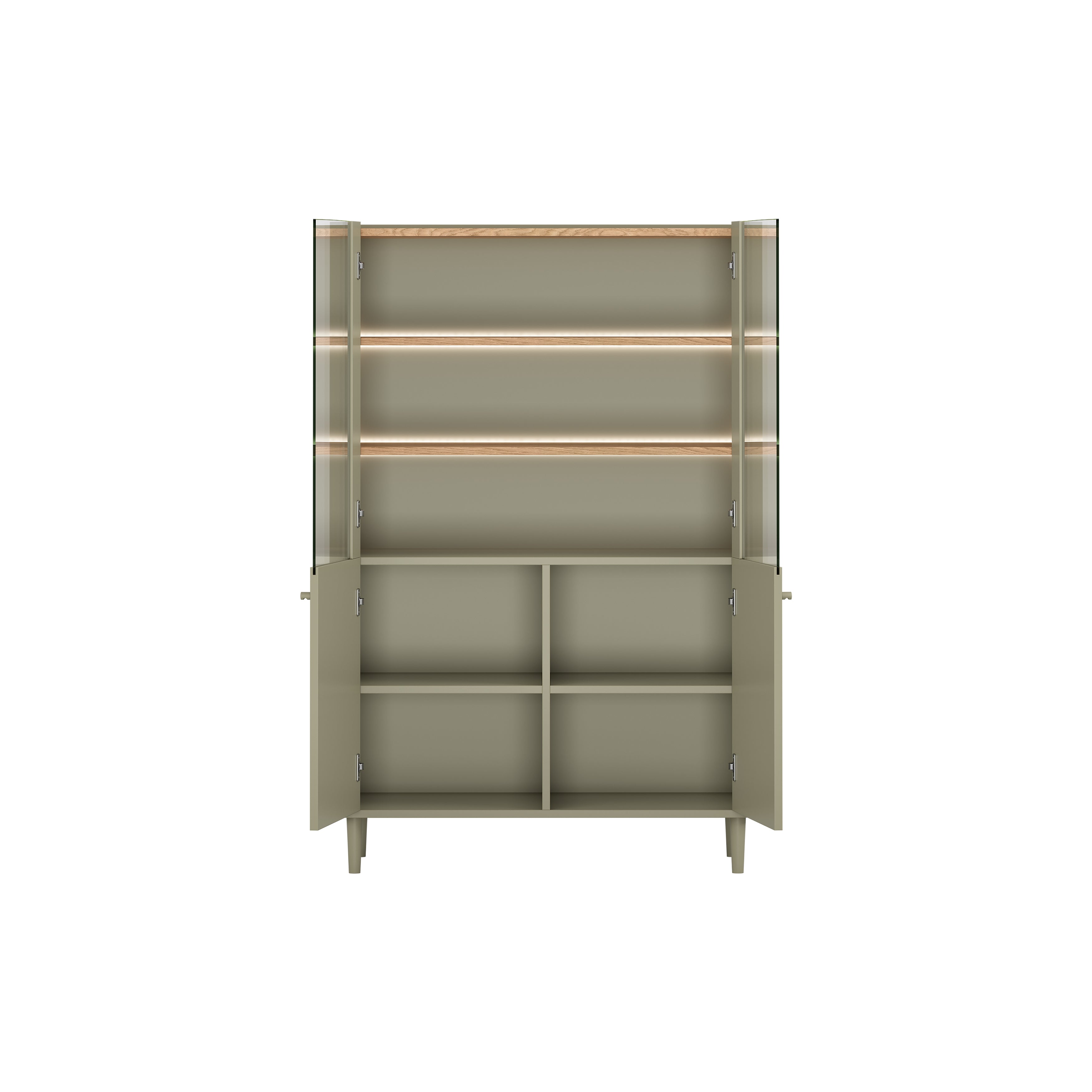 Elivo Vitrine 100cm, Material: MDF, Melaminplatte