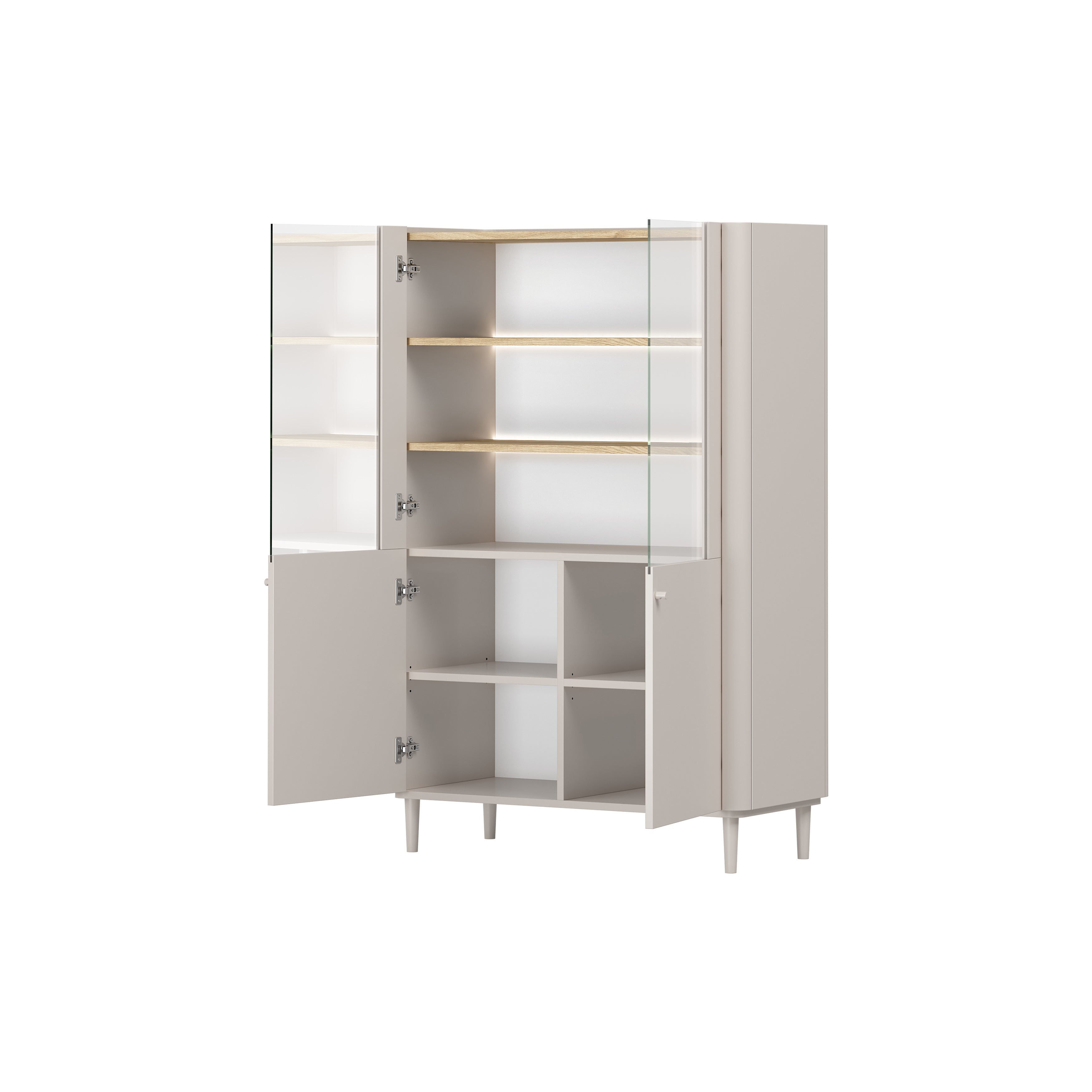 Elivo Vitrine 100cm, Material: MDF, Melaminplatte