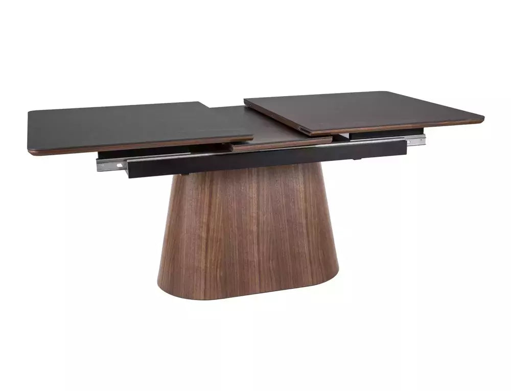 Ausziehbarer Esstisch Monaco 160/200x90cm, Material: MDF und Keramik