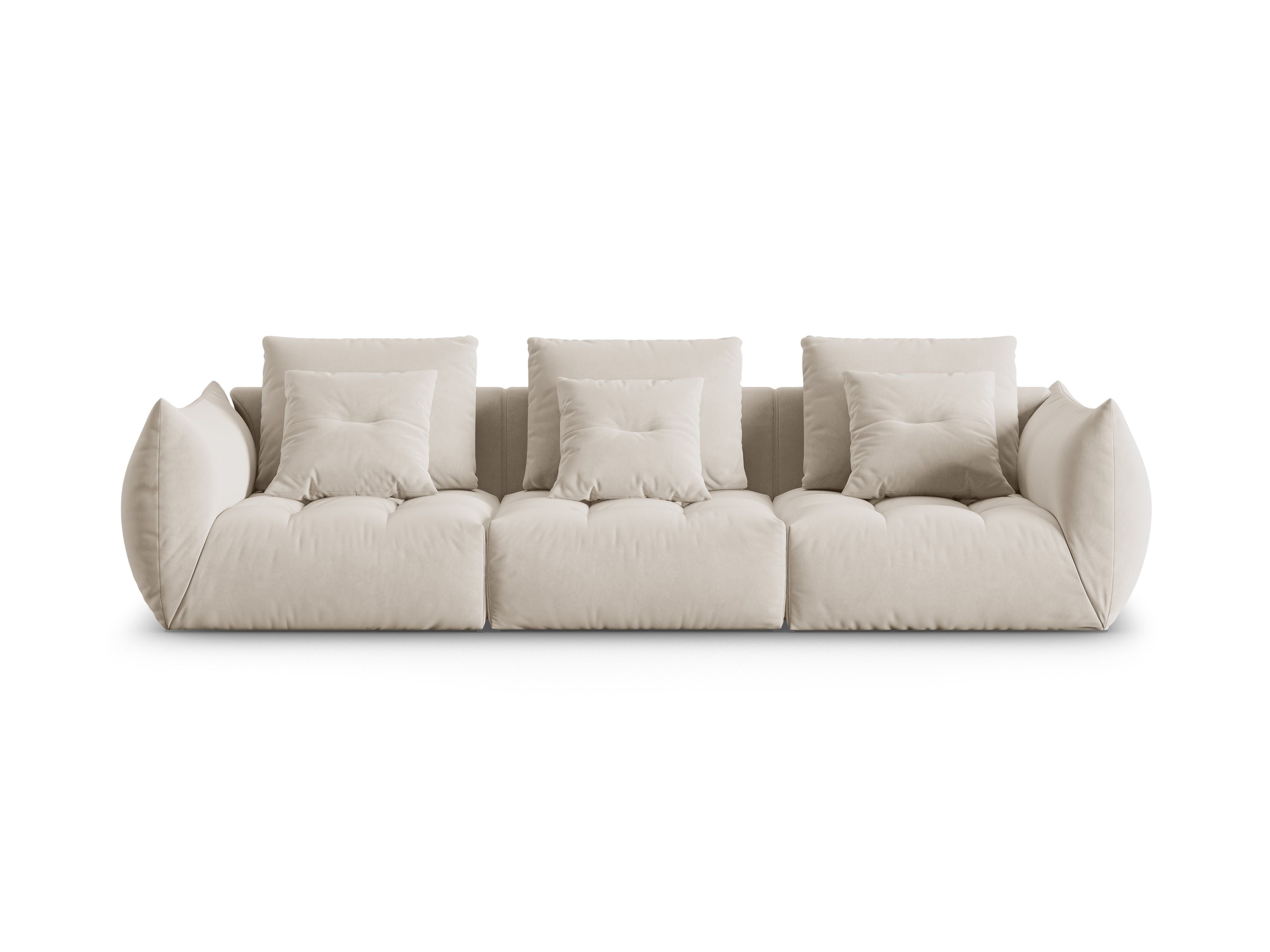 Bloom Sofa, 4 Sitze, 332x106 cm, Material: Samt