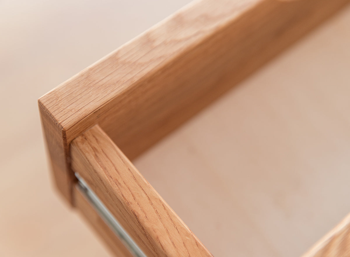 Schreibtisch Simona 120x55 cm, Material: Massivholz Eiche