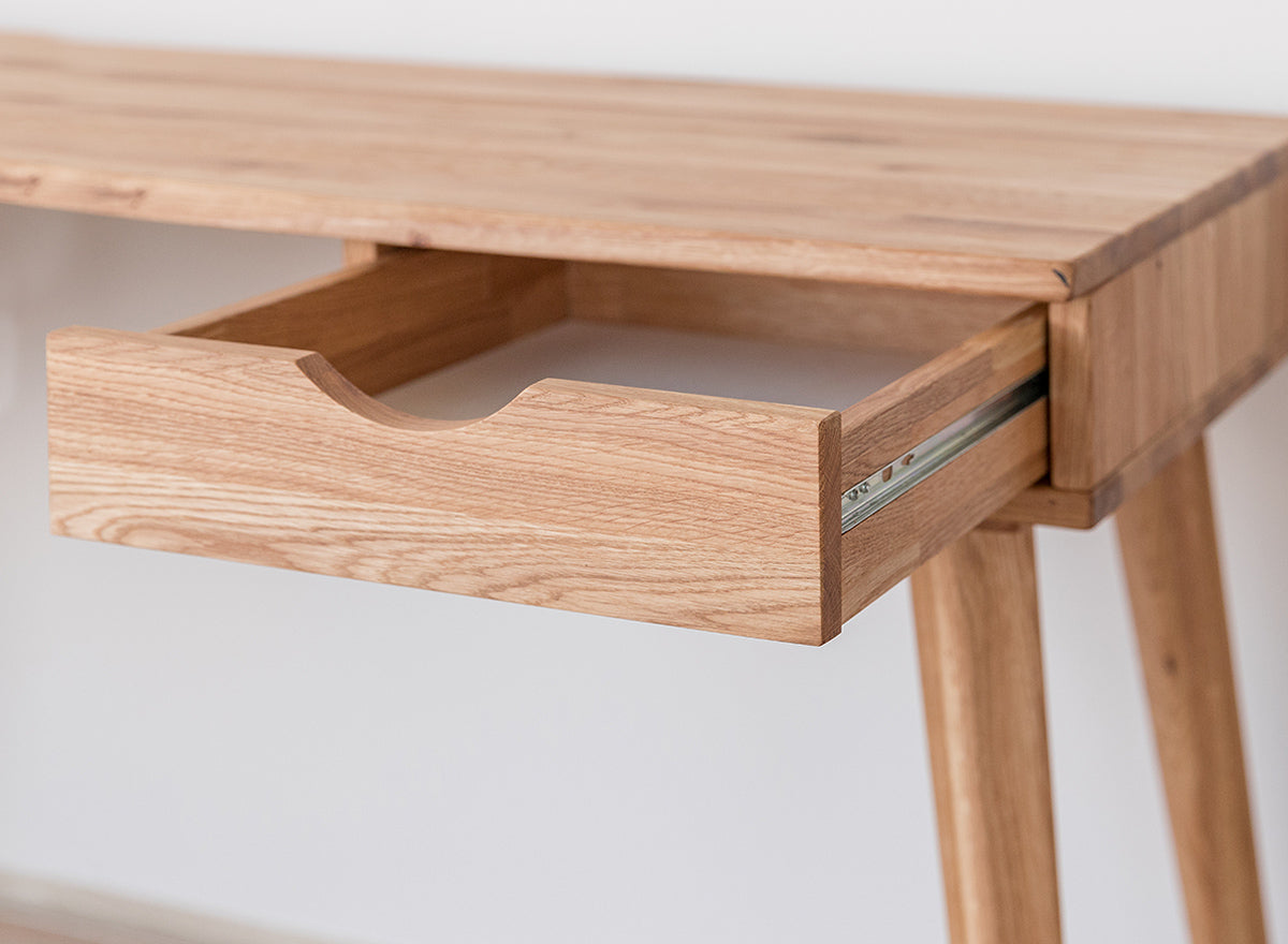 Schreibtisch Simona 120x55 cm, Material: Massivholz Eiche