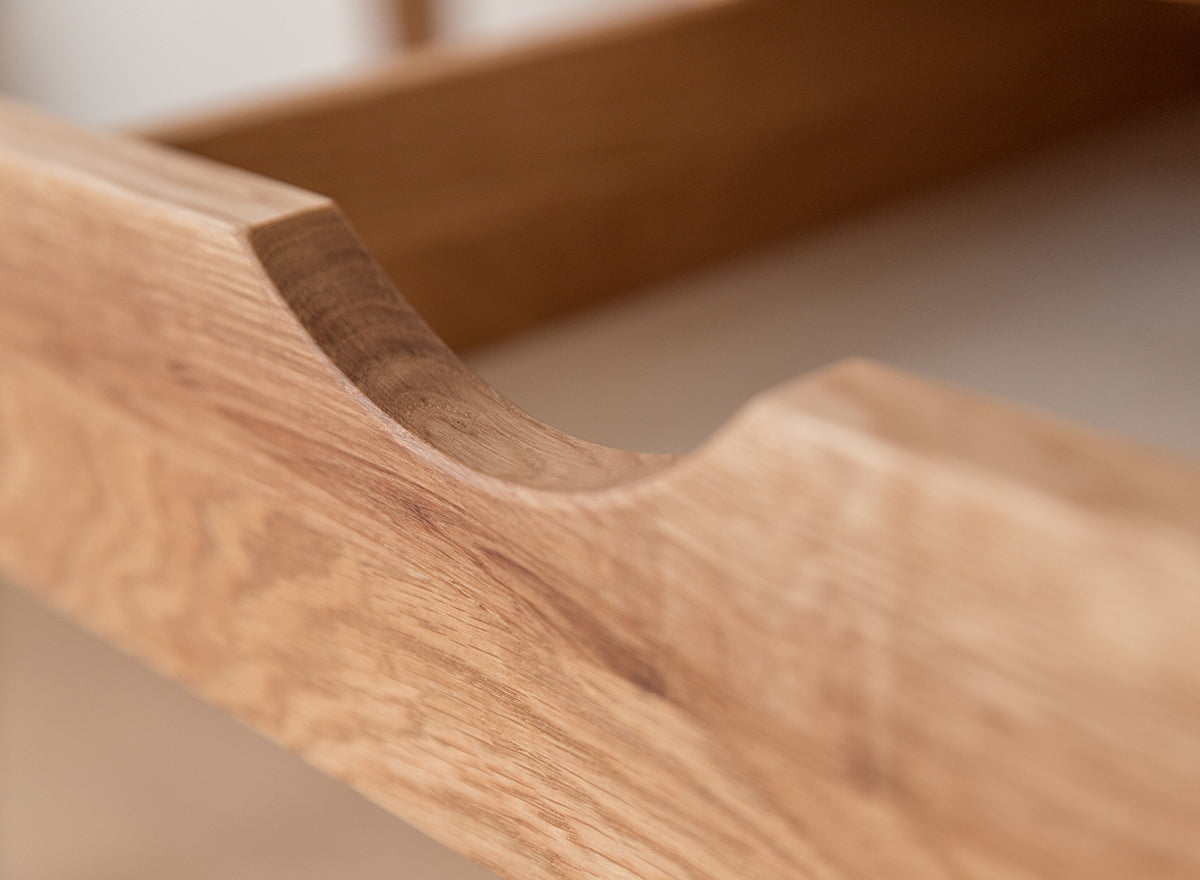 Schreibtisch Simona 120x55 cm, Material: Massivholz Eiche