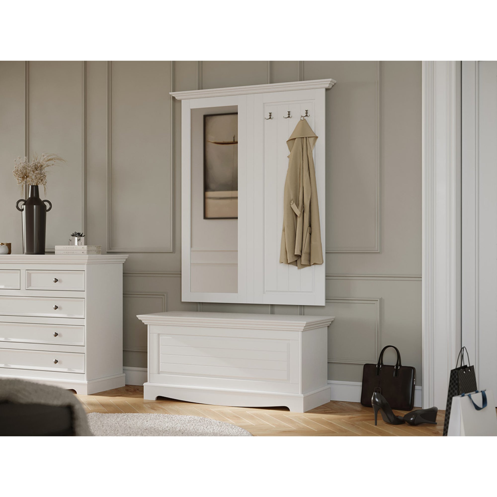 Kommode Belluno 111x44 cm, Material: Massives Kiefernholz