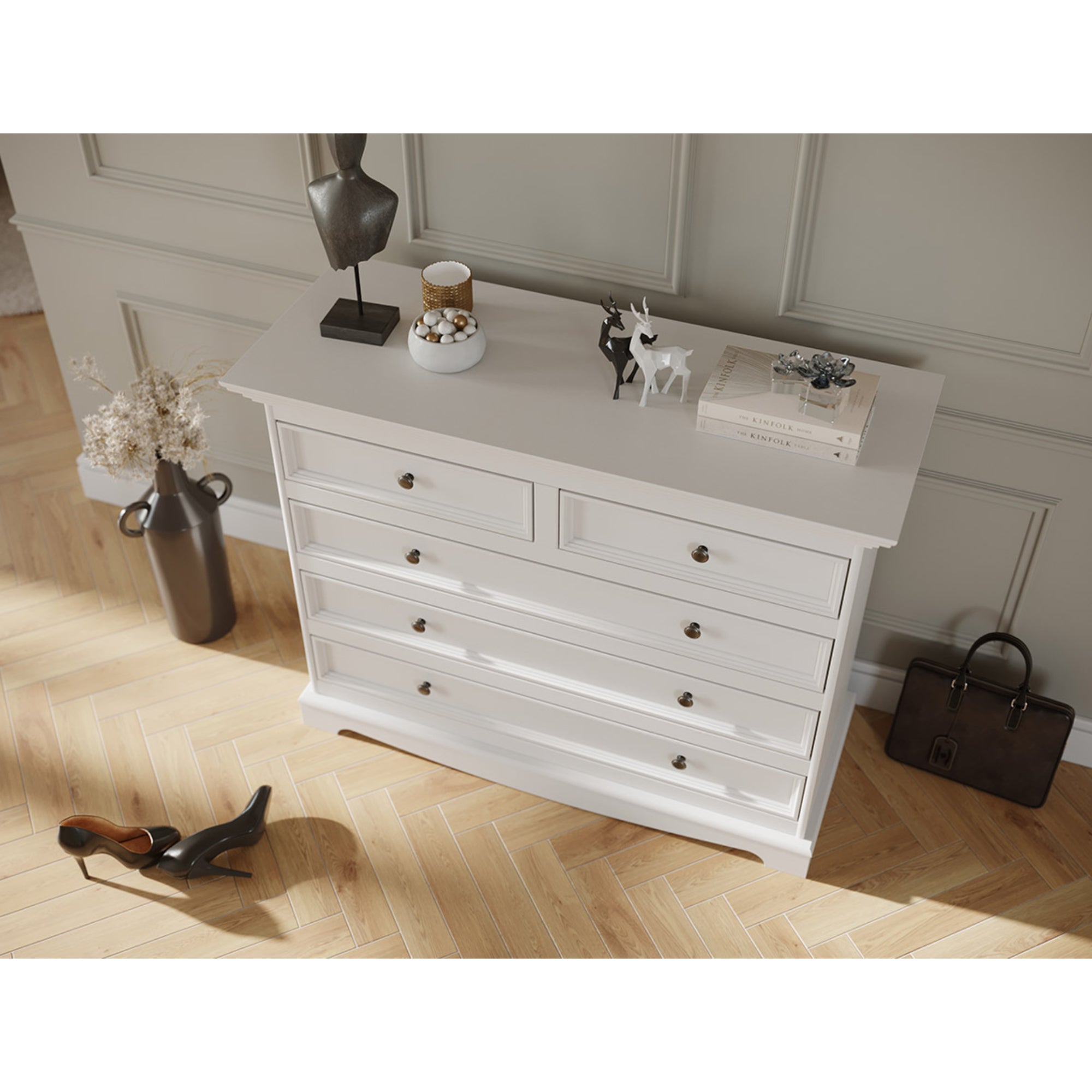 Kommode Belluno 111x44 cm, Material: Massives Kiefernholz