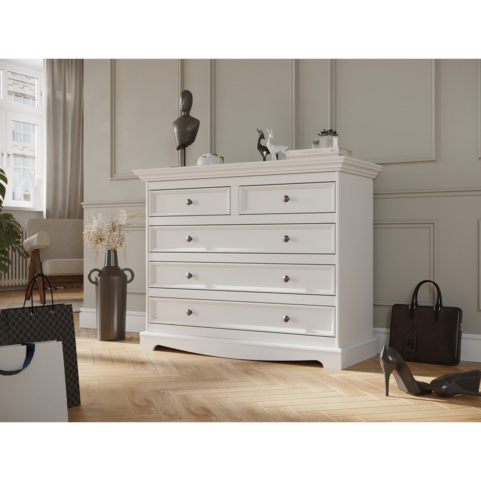 Kommode Belluno 111x44 cm, Material: Massives Kiefernholz