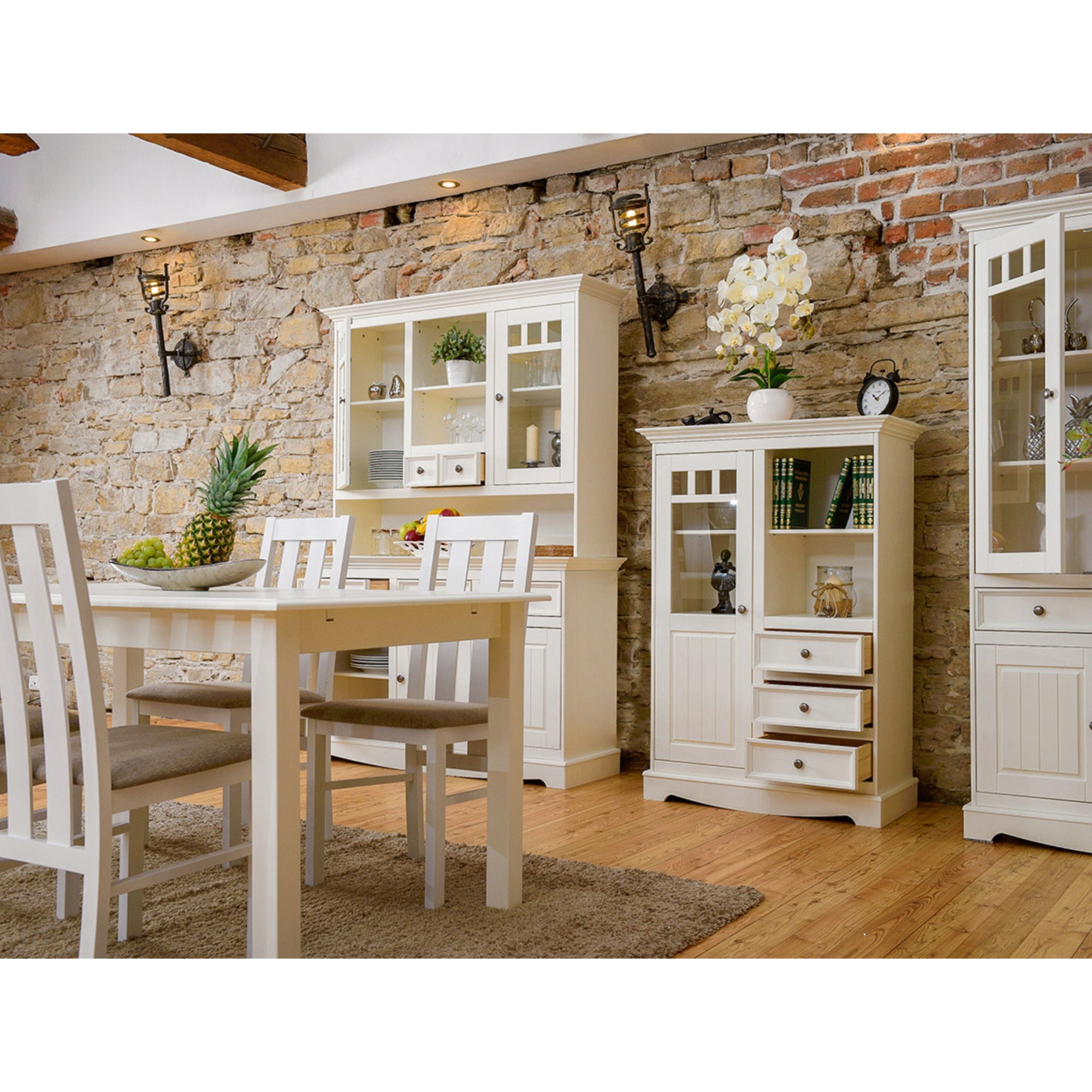Vitrine Belluno 44x130 cm Material: Massives Kiefernholz