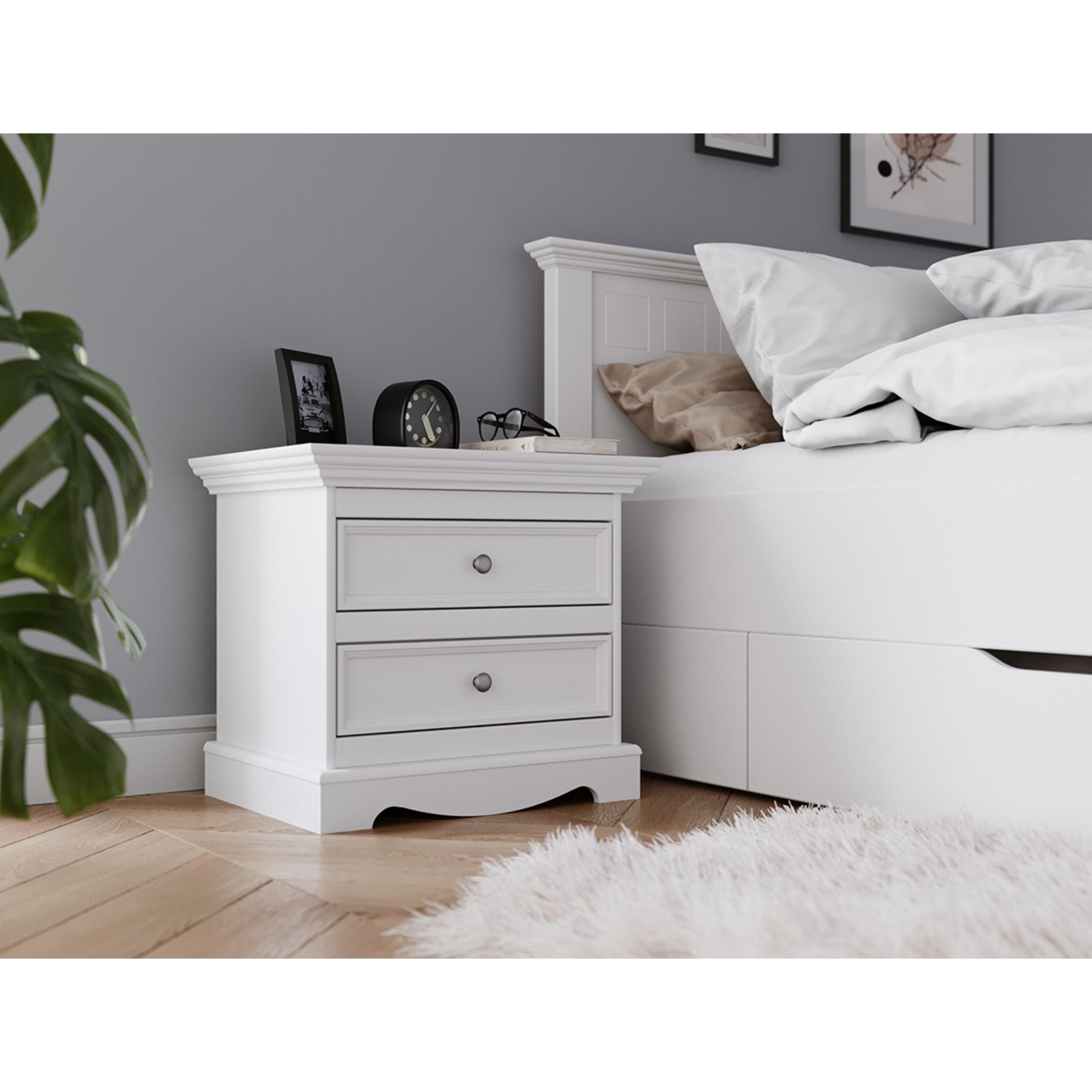 Nachttisch Belluno, Material: Massives Kiefernholz