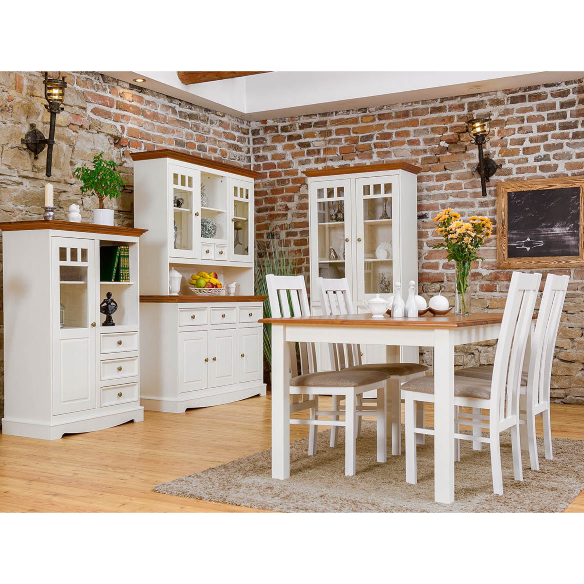 Vitrine Belluno 44x130 cm Material: Massives Kiefernholz