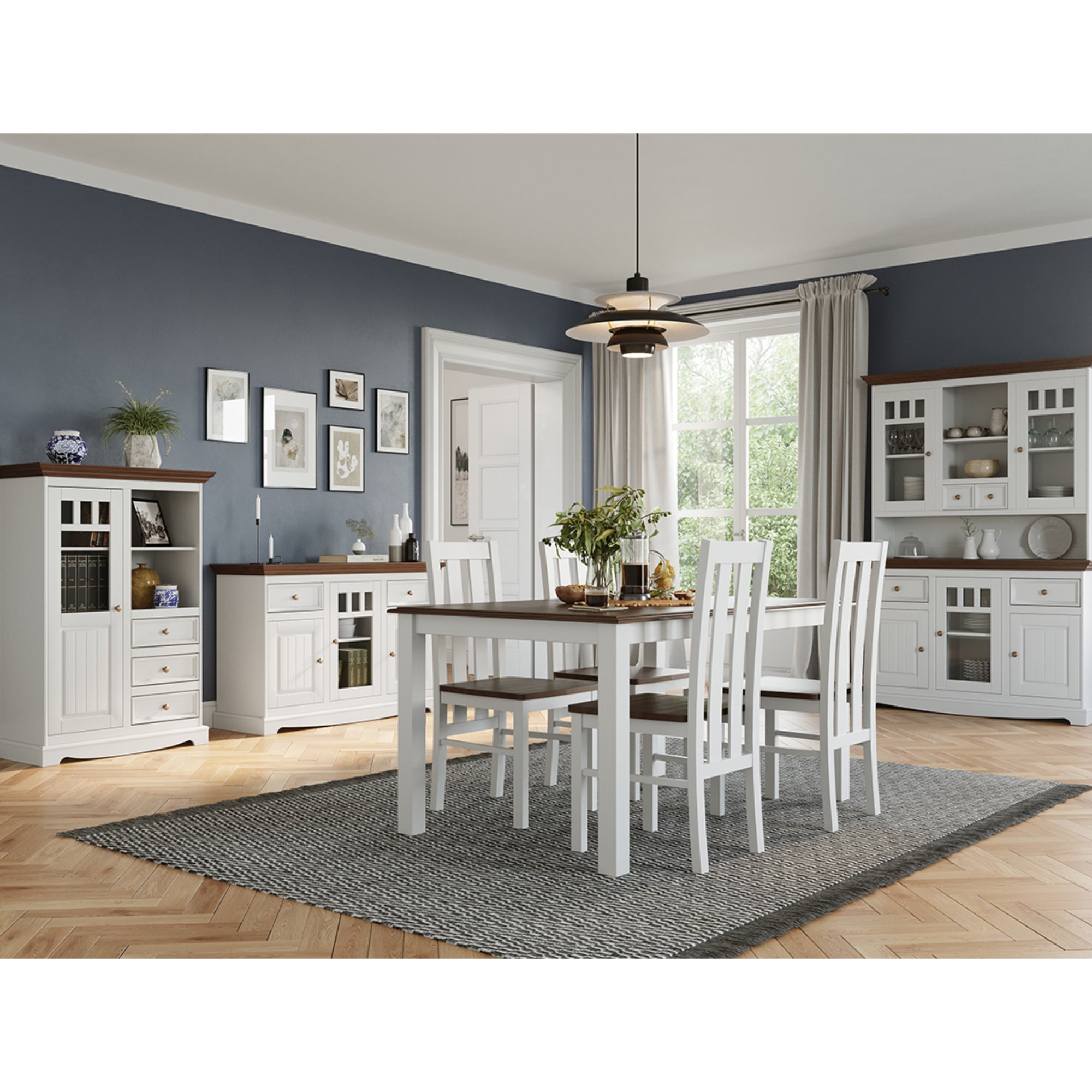 Vitrine Belluno 44x130 cm Material: Massives Kiefernholz