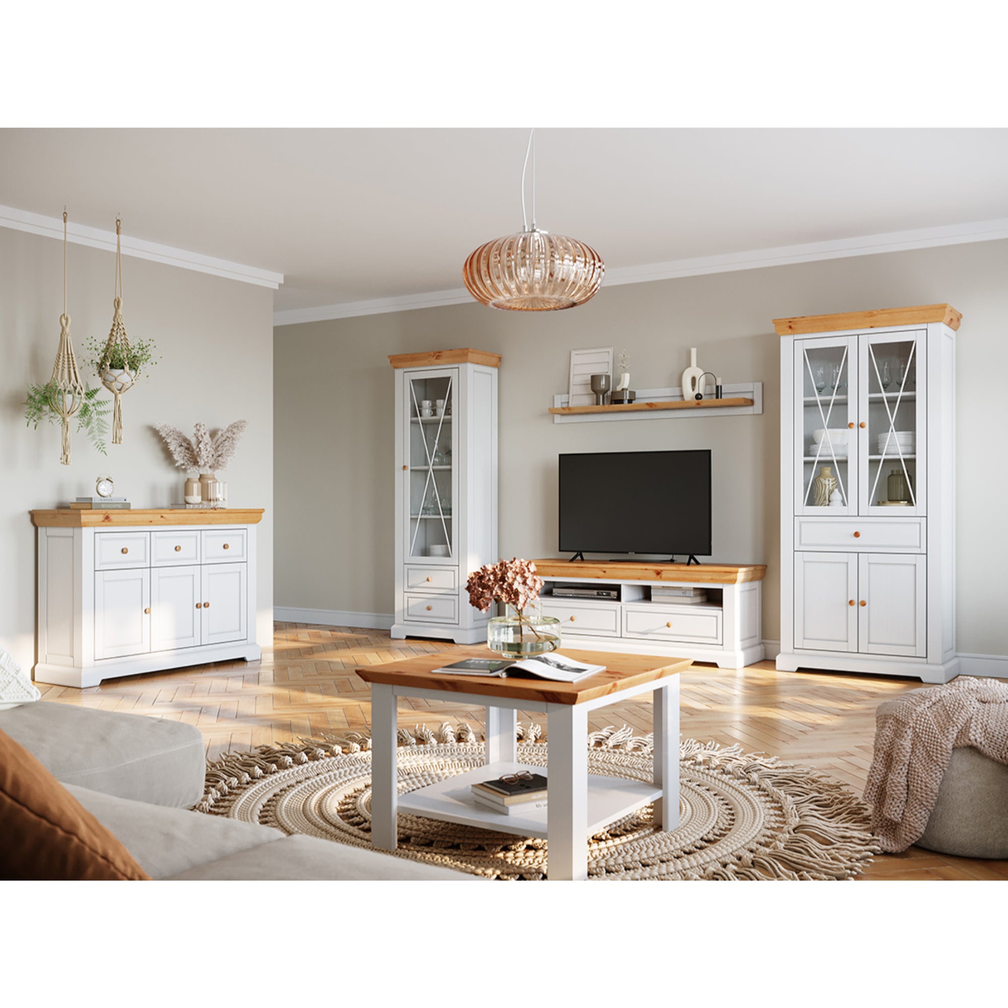 Kommode Marone 131,6x41,2 cm, Material: Massives Kiefernholz