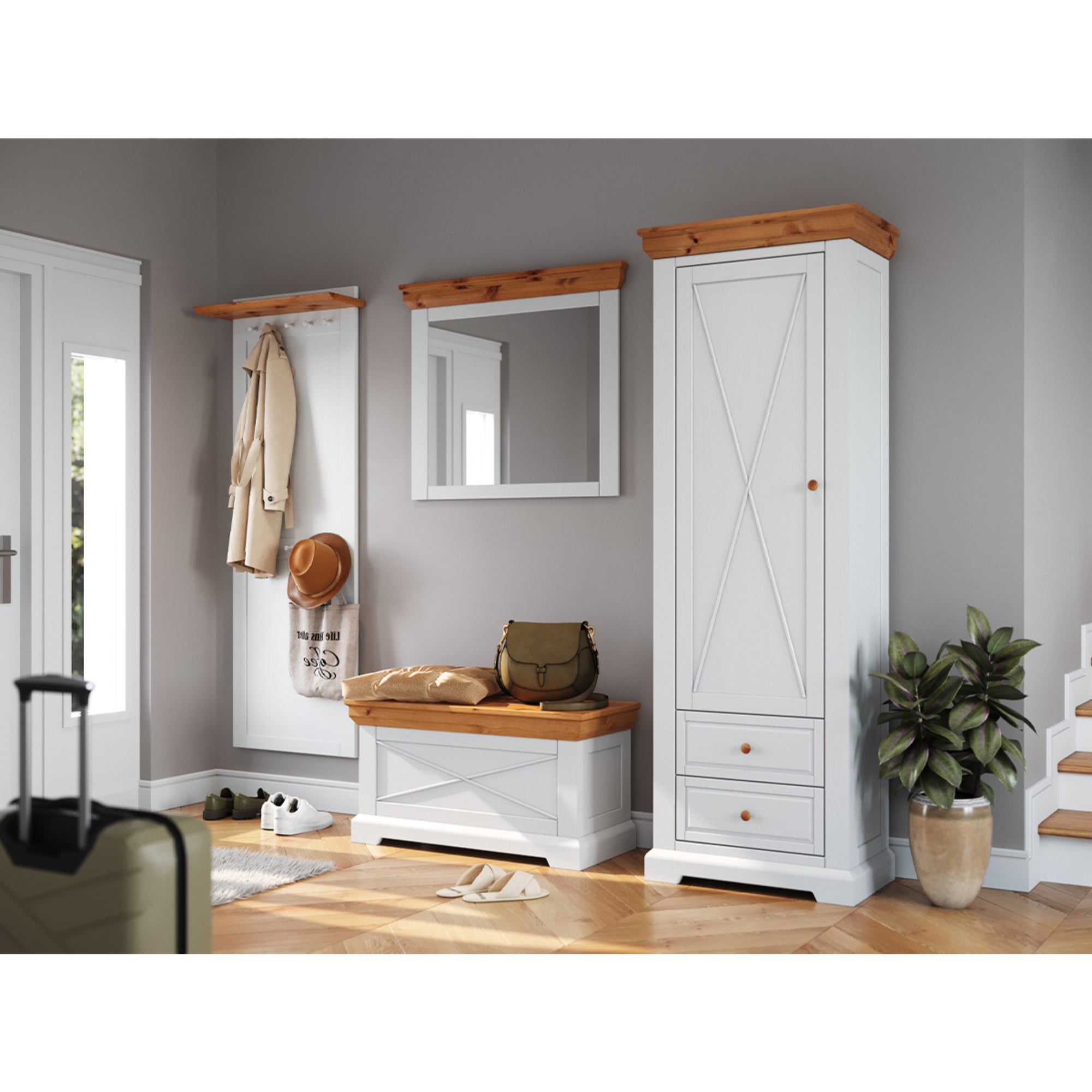 Kommode Marone 94,8x41,2 cm, Material: Massives Kiefernholz