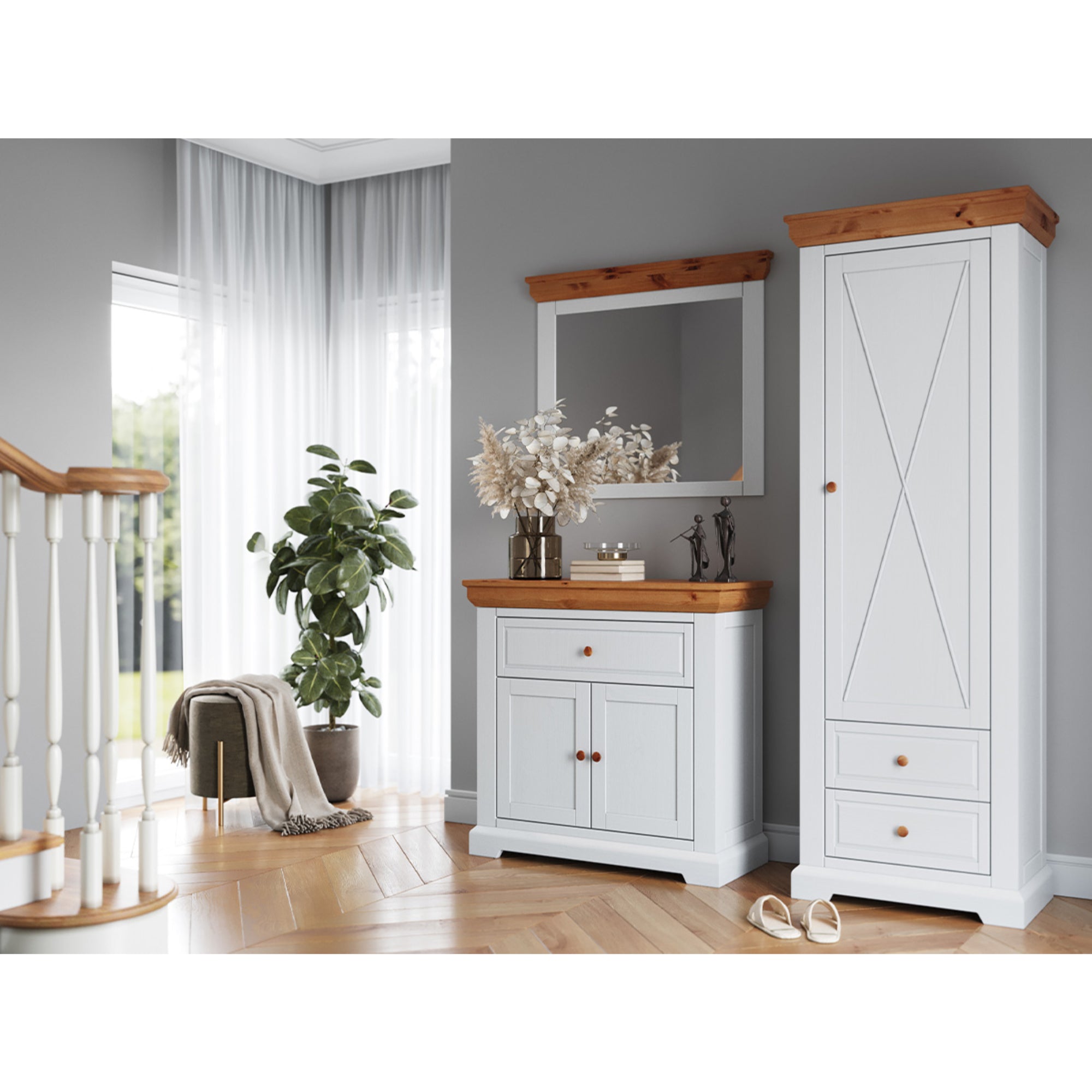 Kommode Marone 95x41,2 cm, Material: Massives Kiefernholz