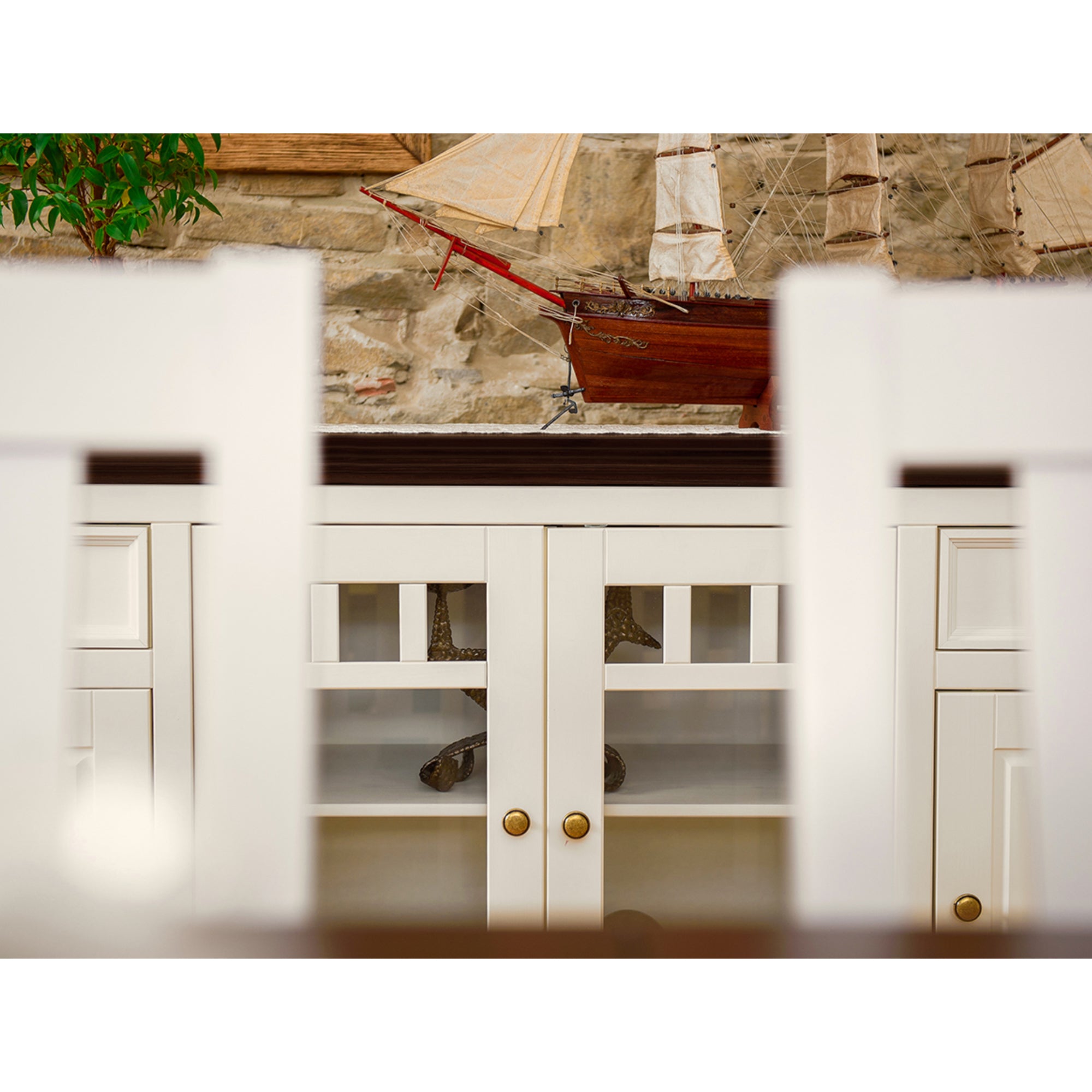 Kommode Belluno 167x44 cm, Material: Massives Kiefernholz