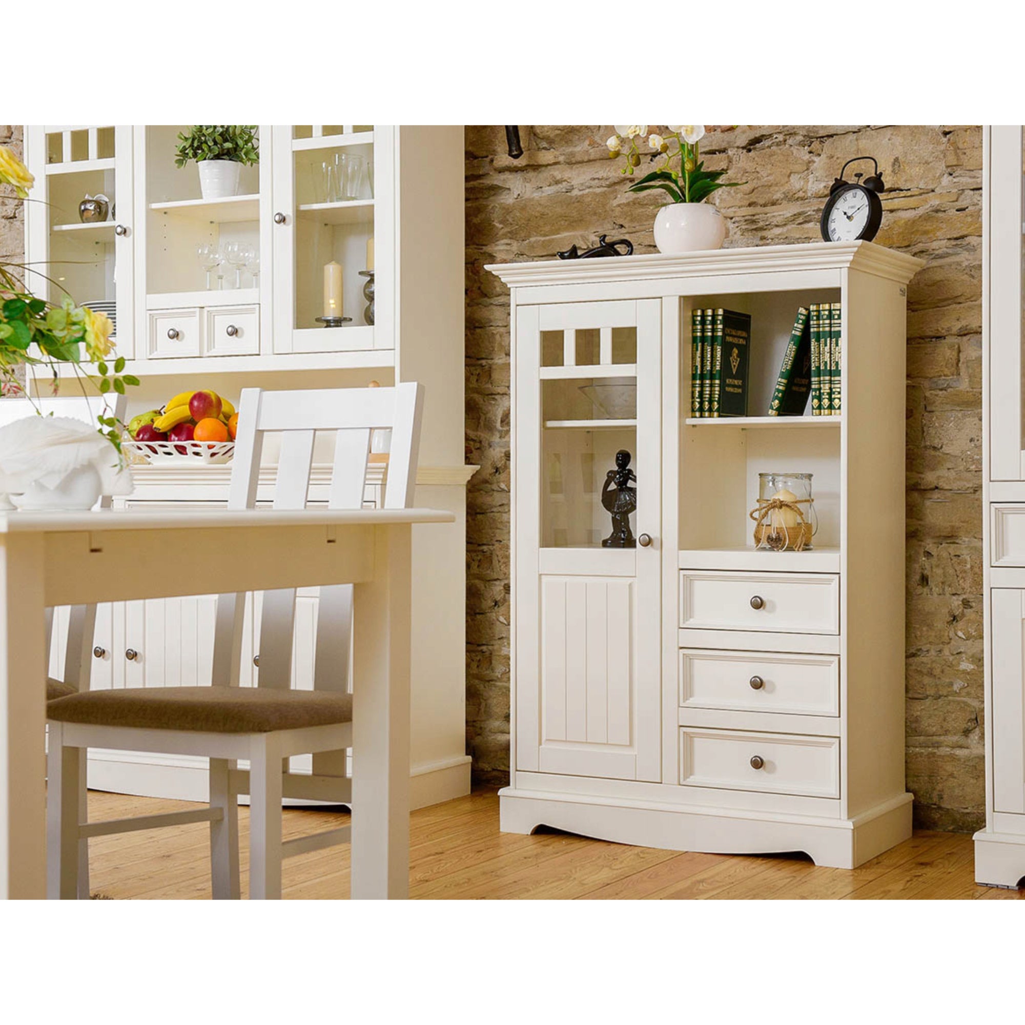 Vitrine Belluno 44x130 cm Material: Massives Kiefernholz