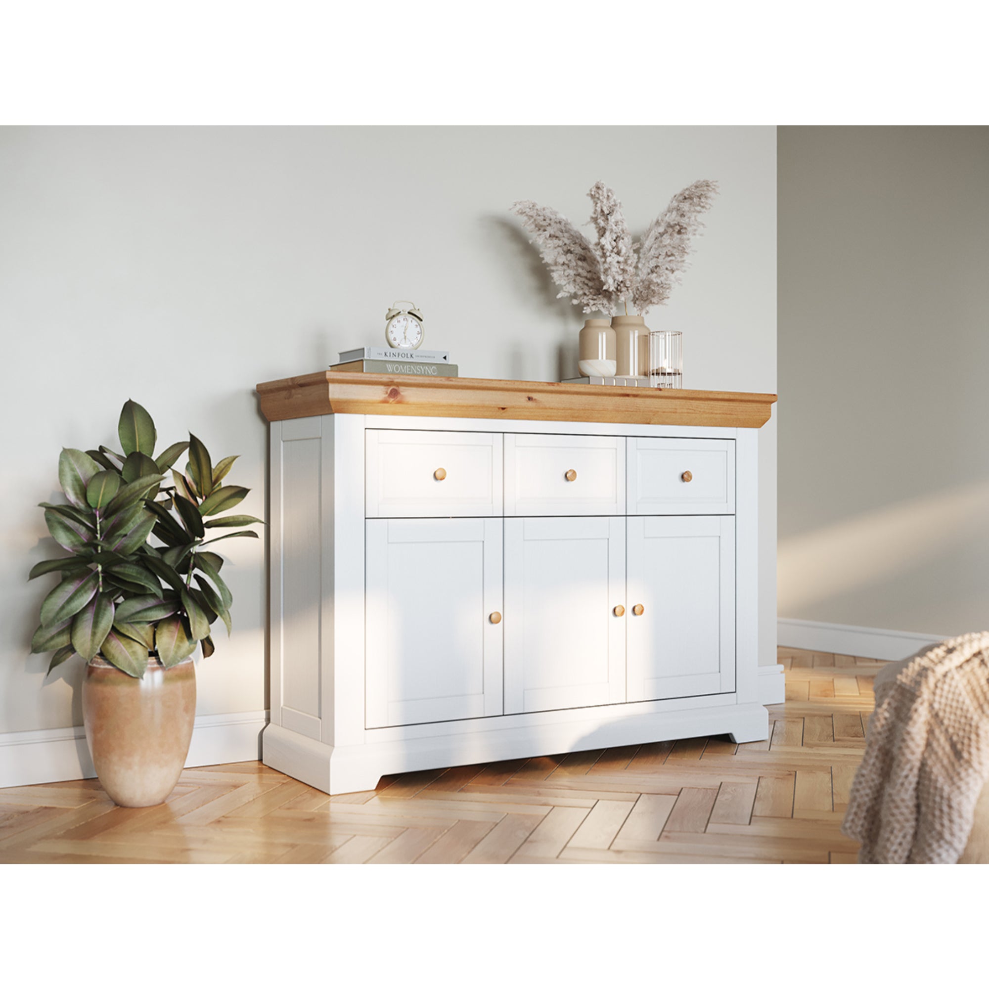 Kommode Marone 131,6x41,2 cm, Material: Massives Kiefernholz