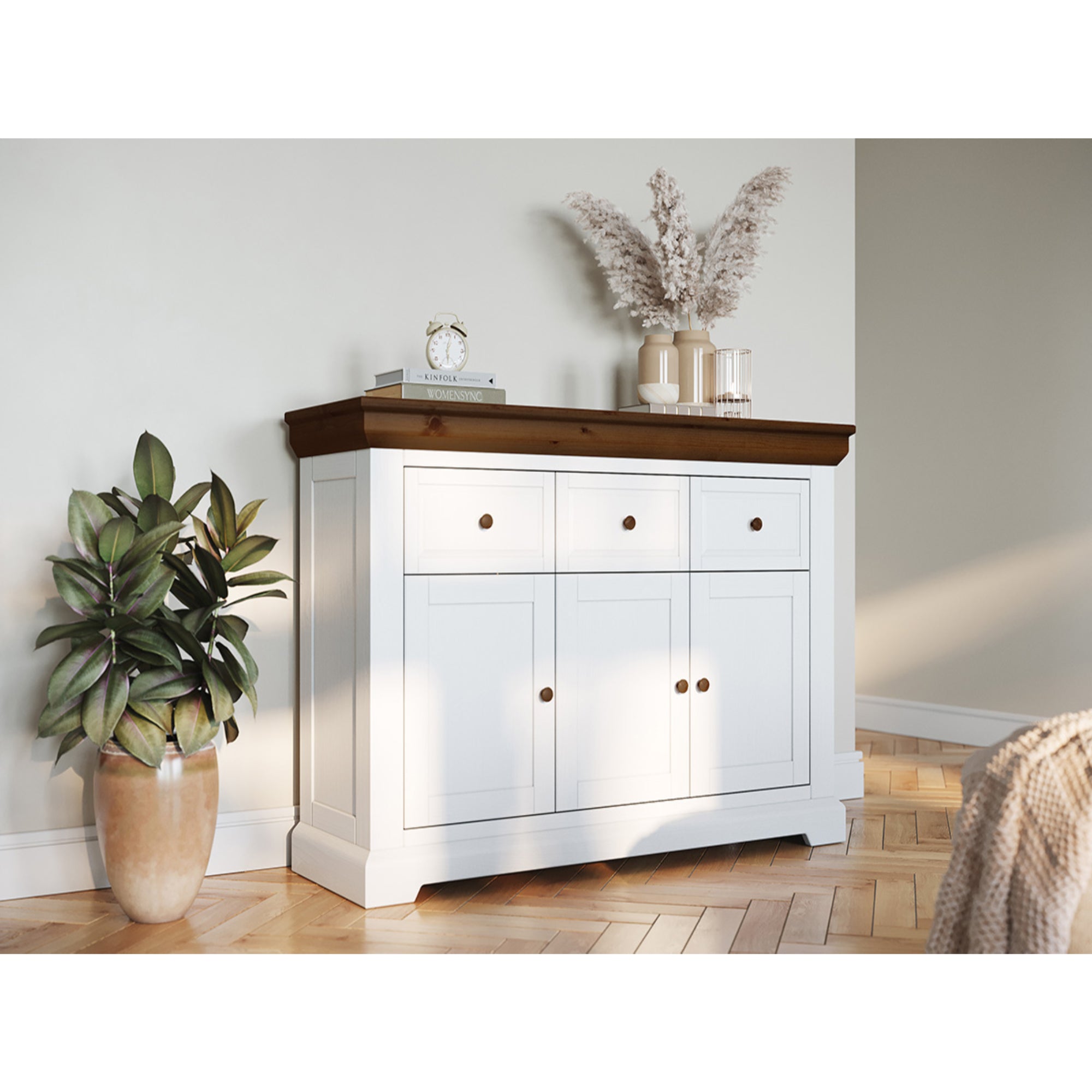 Kommode Marone 131,6x41,2 cm, Material: Massives Kiefernholz
