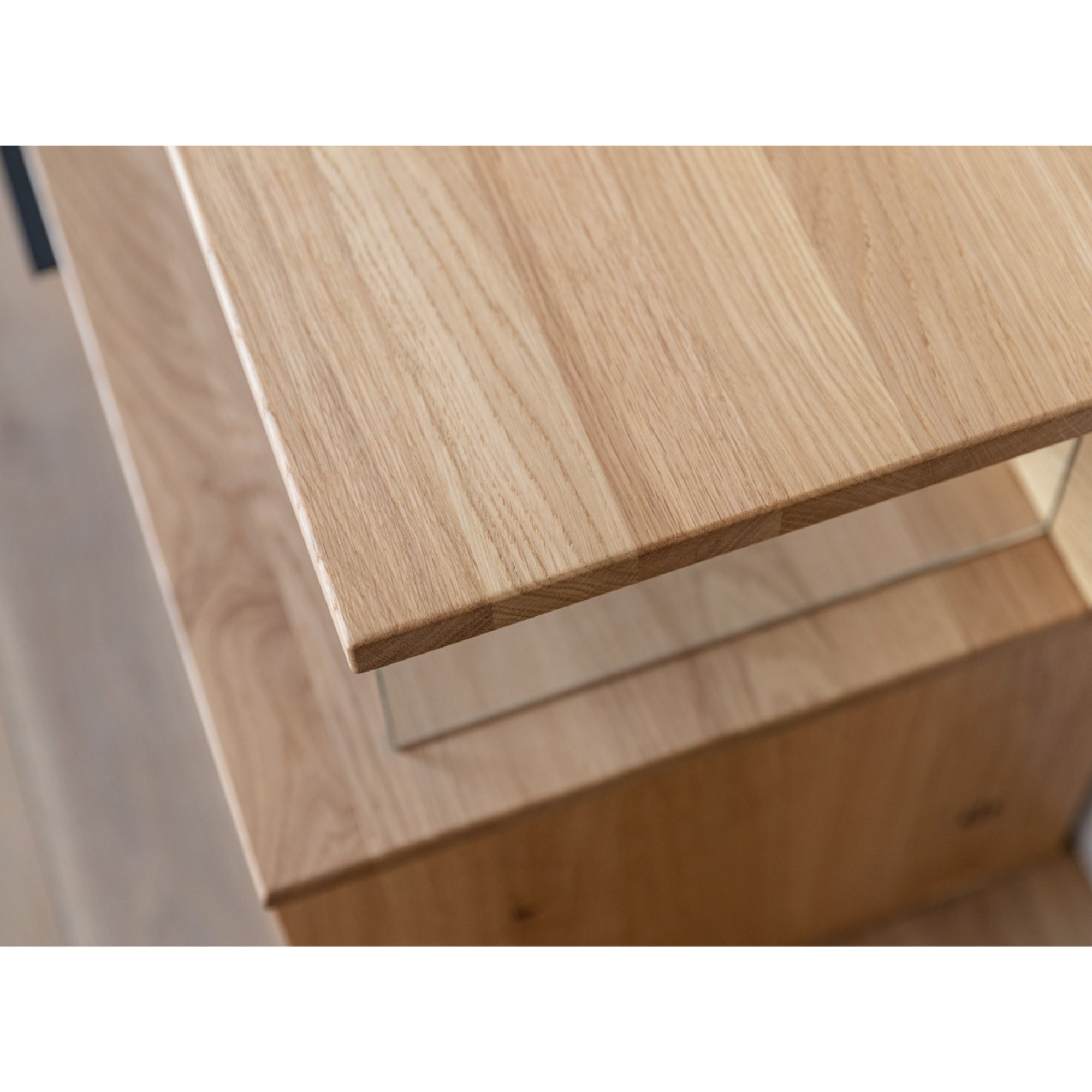 TV Kommode Tirano 200x39 cm, Material: Massivholz Eiche
