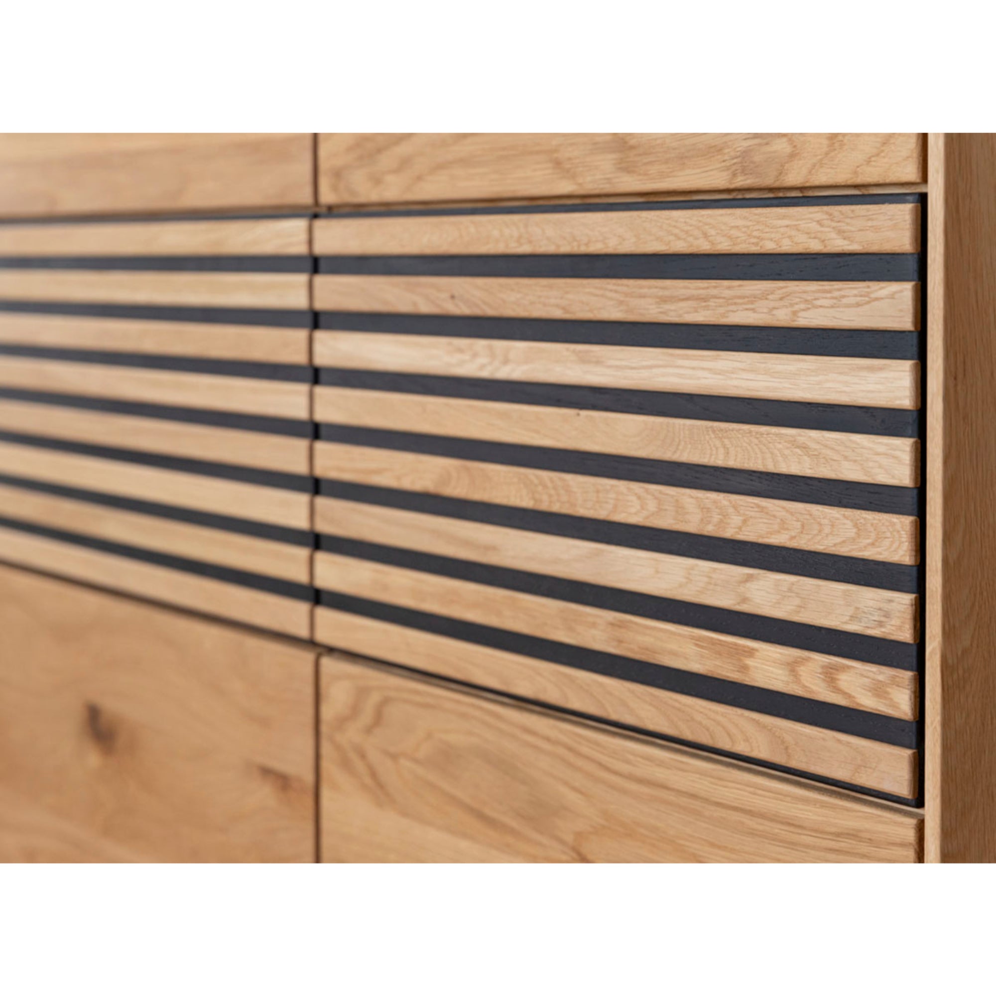 Kommode Tirano 154x39 cm, Material: Massivholz Eiche