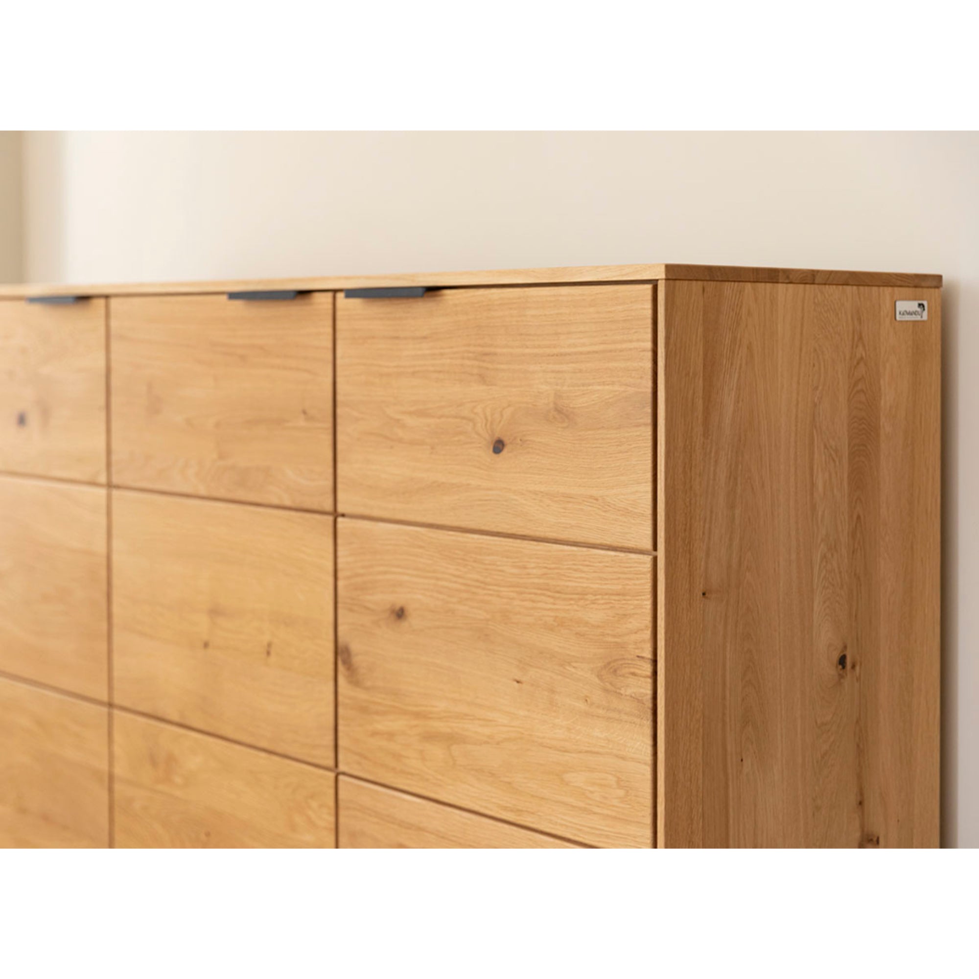 Kommode Tirano 154x39 cm, Material: Massivholz Eiche