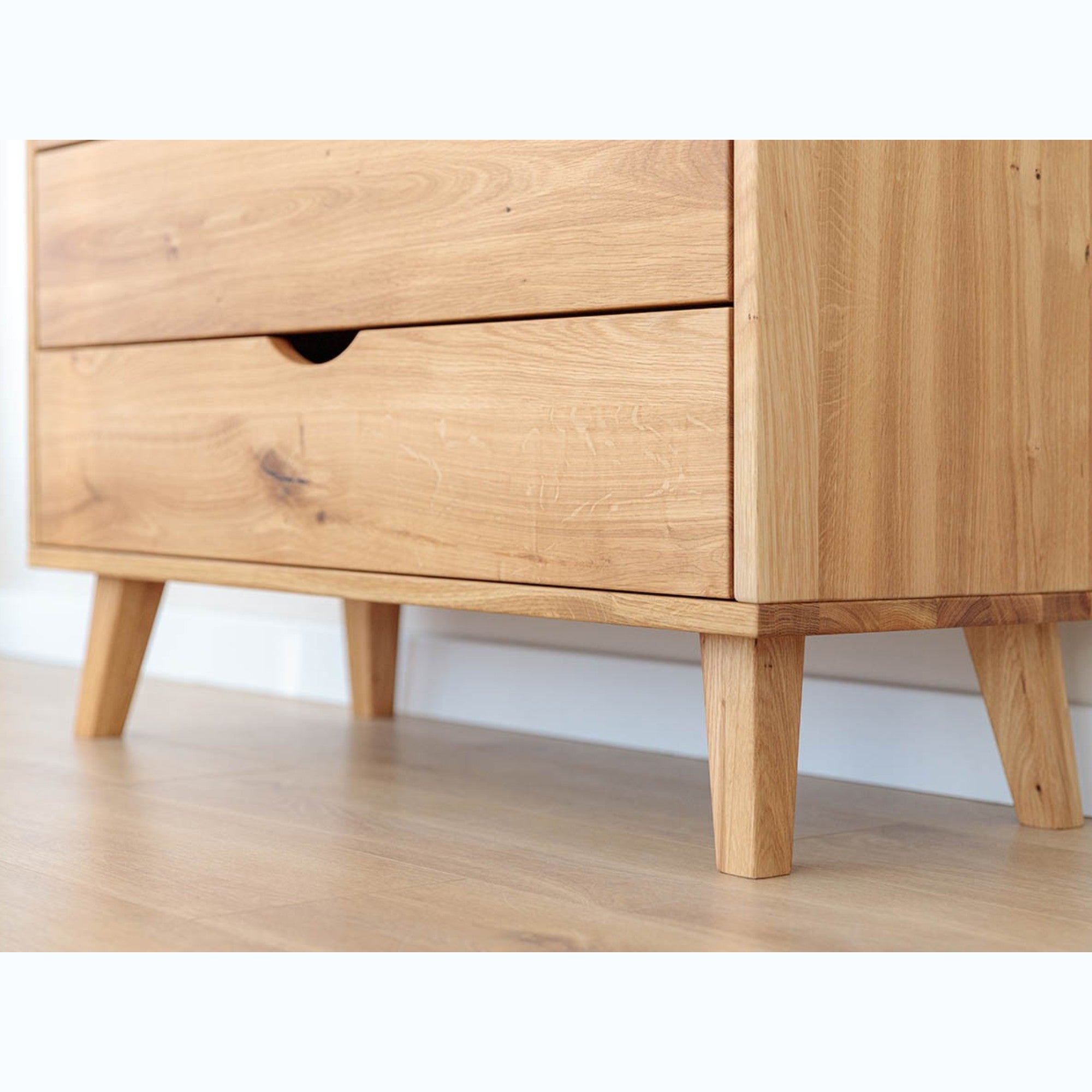 Kommode Simona 90x40 cm, Material: Massivholz Eiche