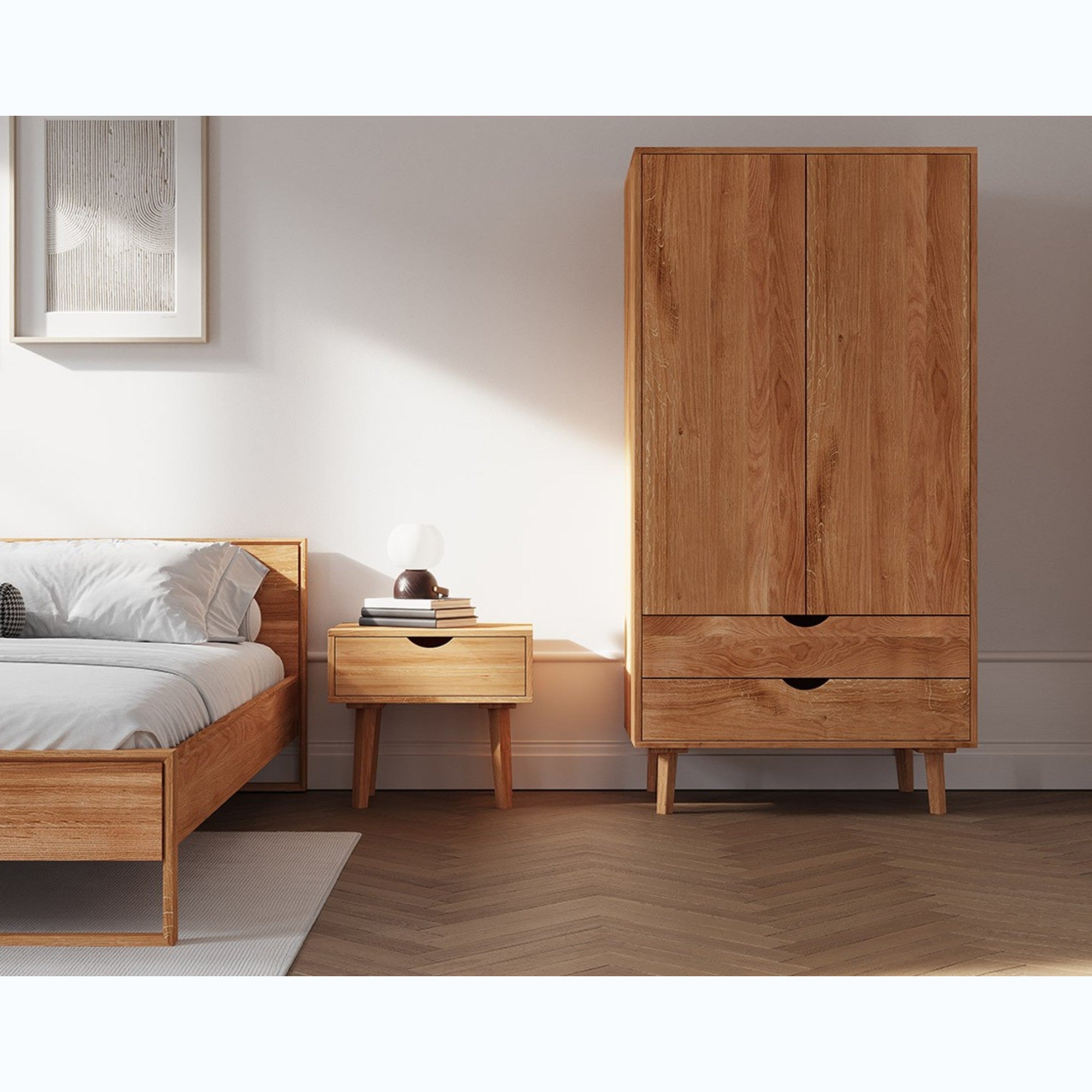 Schrank Simona 110x60 cm, Material: Massivholz Eiche