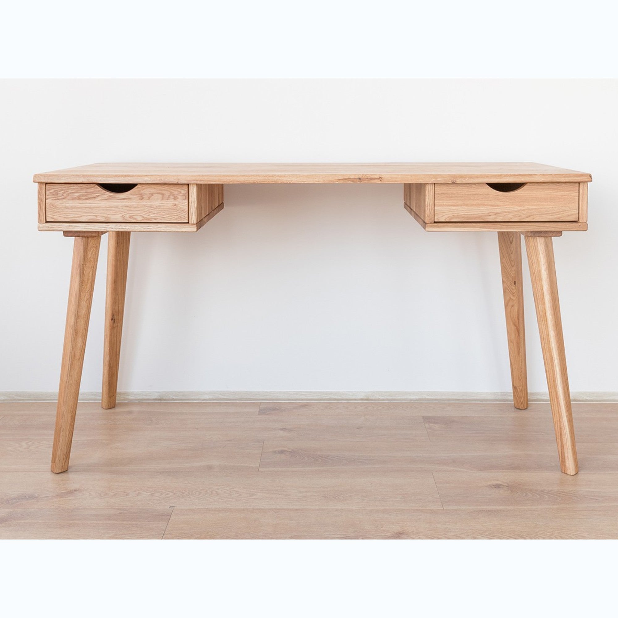 Schreibtisch Simona 138x55 cm, Material: Massivholz Eiche