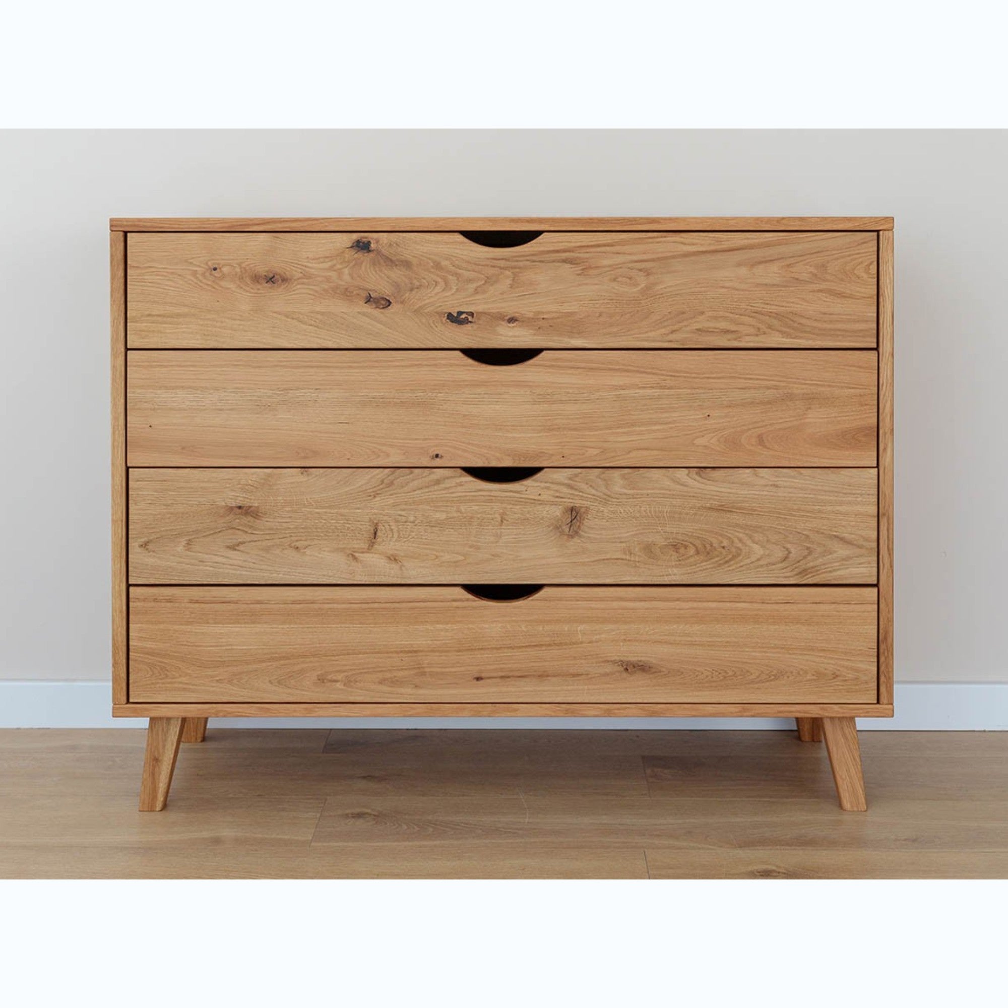 Kommode Simona 110x40 cm, Material: Massivholz Eiche