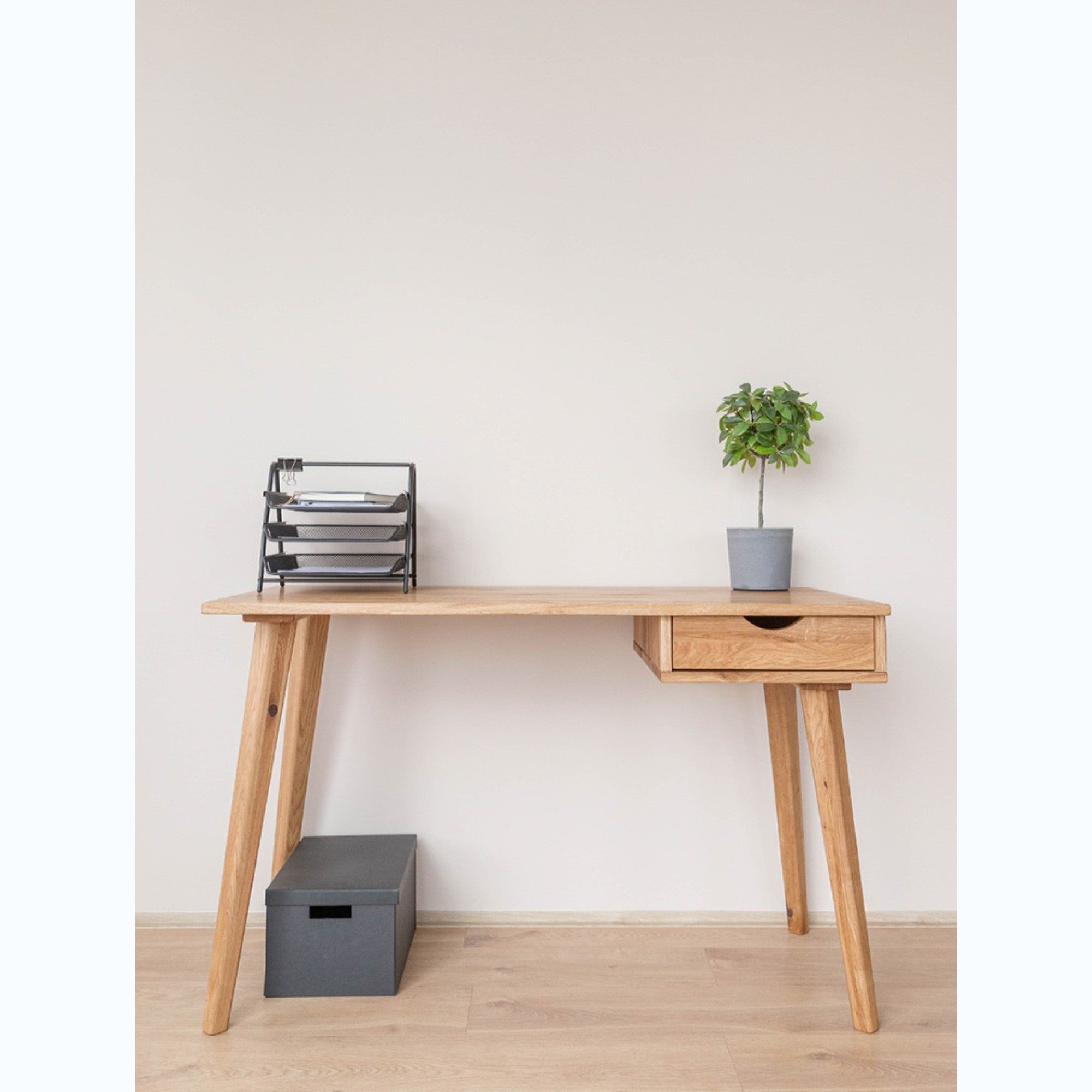 Schreibtisch Simona 120x55 cm, Material: Massivholz Eiche