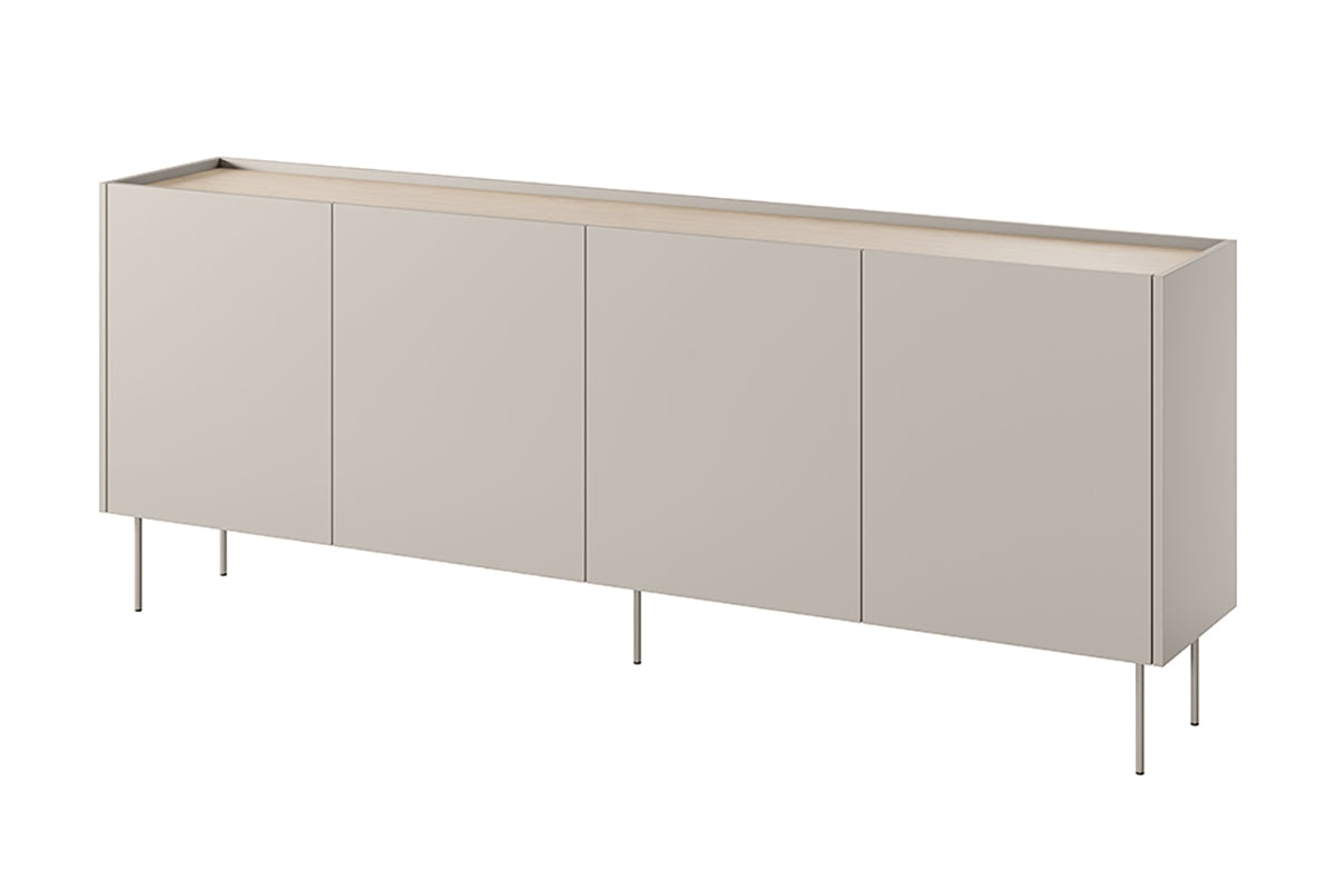 Kommode Desin 220cm, 4 Türen, Material: MDF 