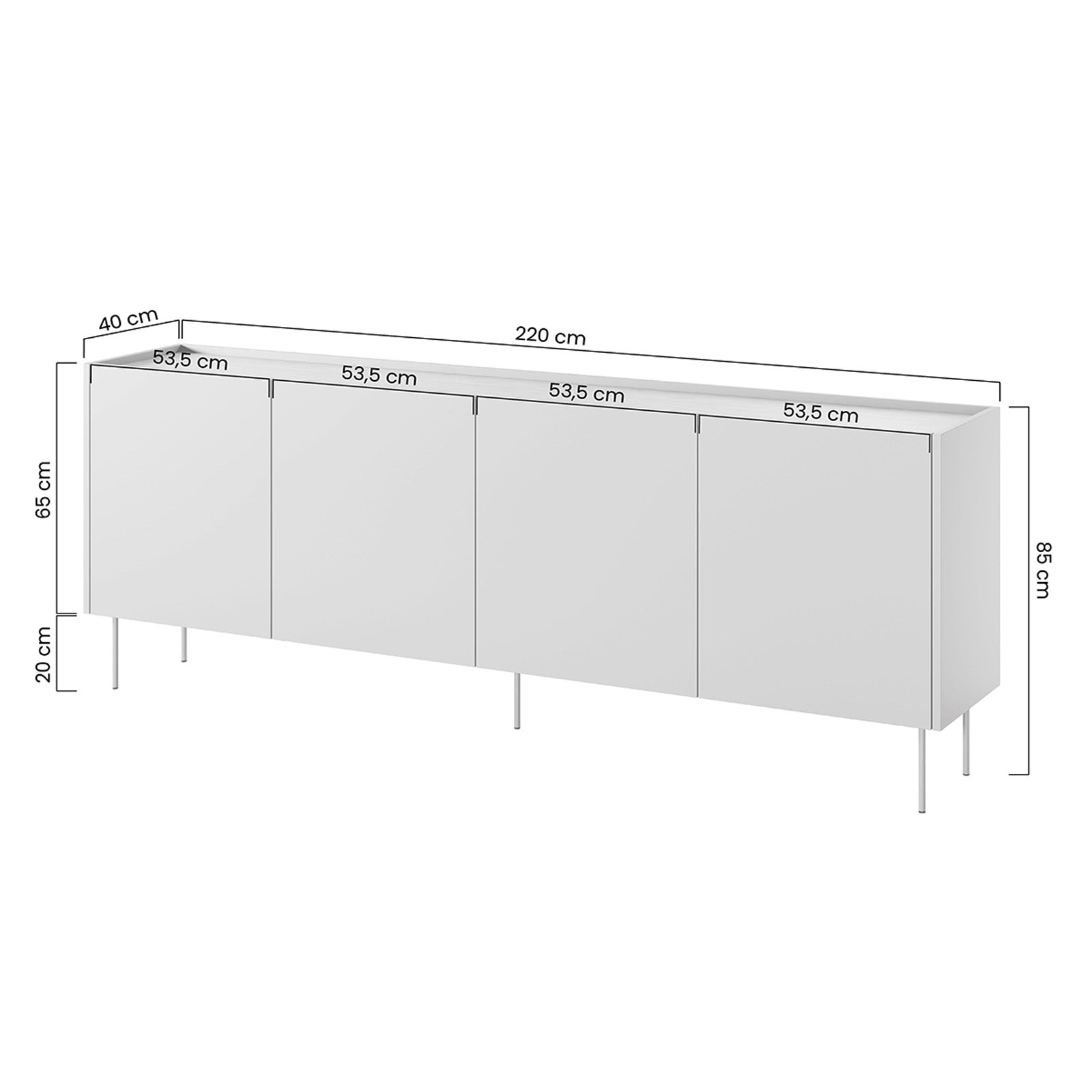 Kommode Desin, Material: MDF 
