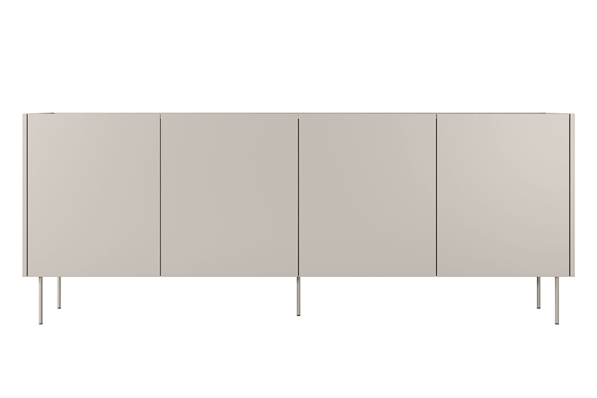 Kommode Desin 220cm, 4 Türen und 4 Schubladen, Material: MDF