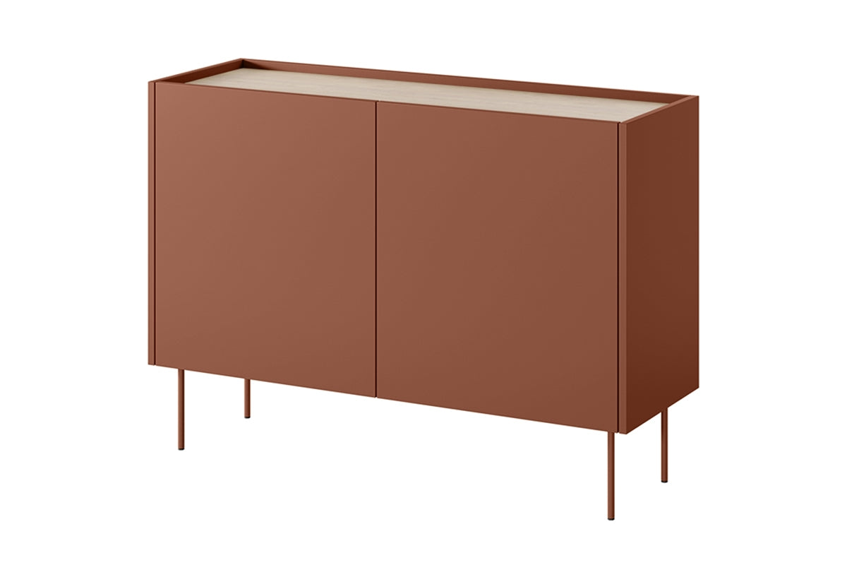 Kommode Desin 120cm, 2 Türen und 2 Schubladen, Material: MDF