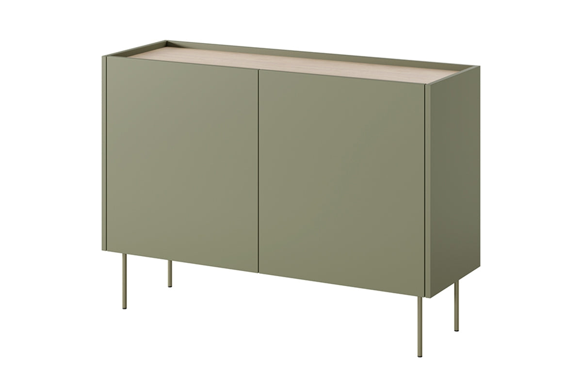 Kommode Desin 120cm, 2 Türen und 2 Schubladen, Material: MDF