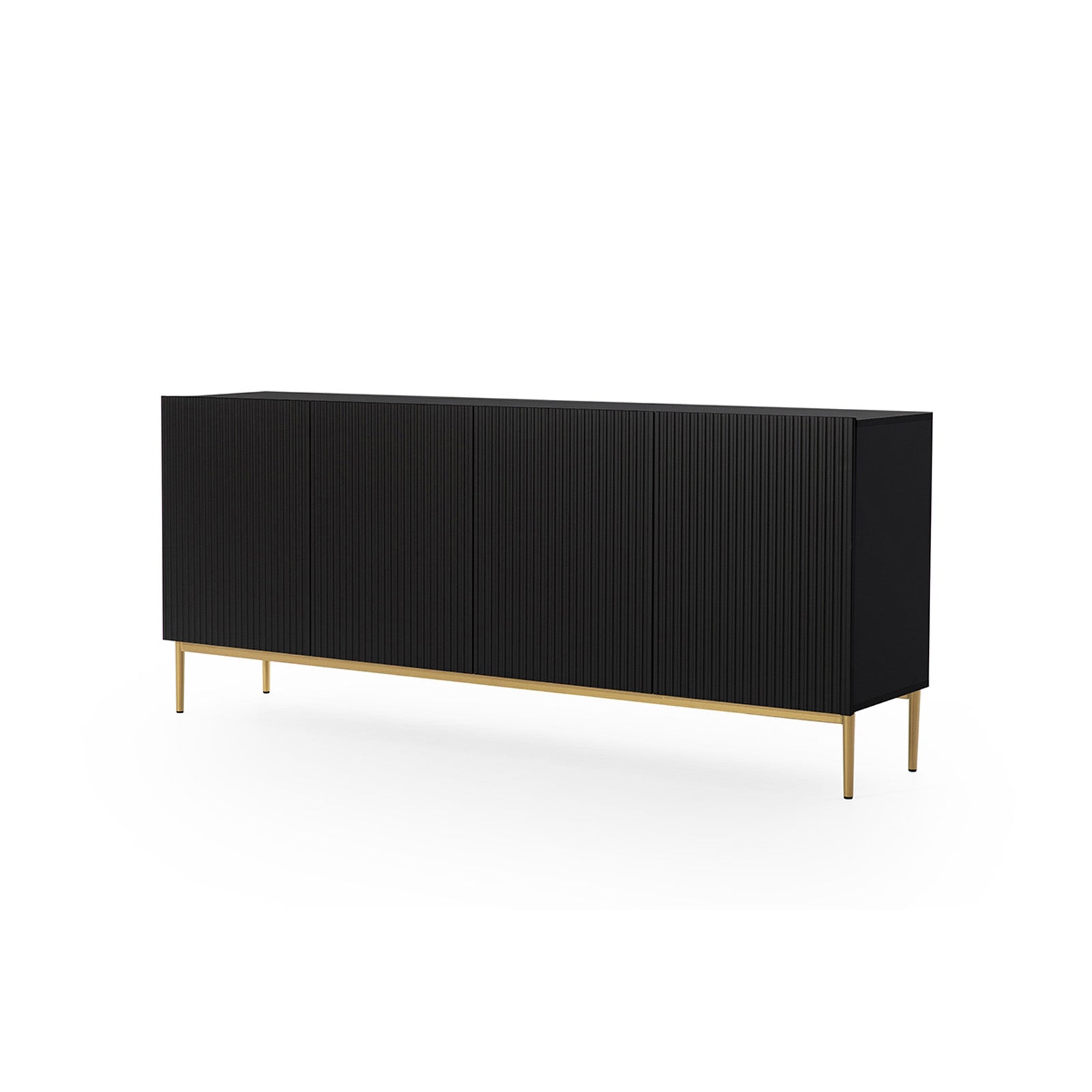 Kommode Nicole 200cm, 4 Türen, Material: MDF 