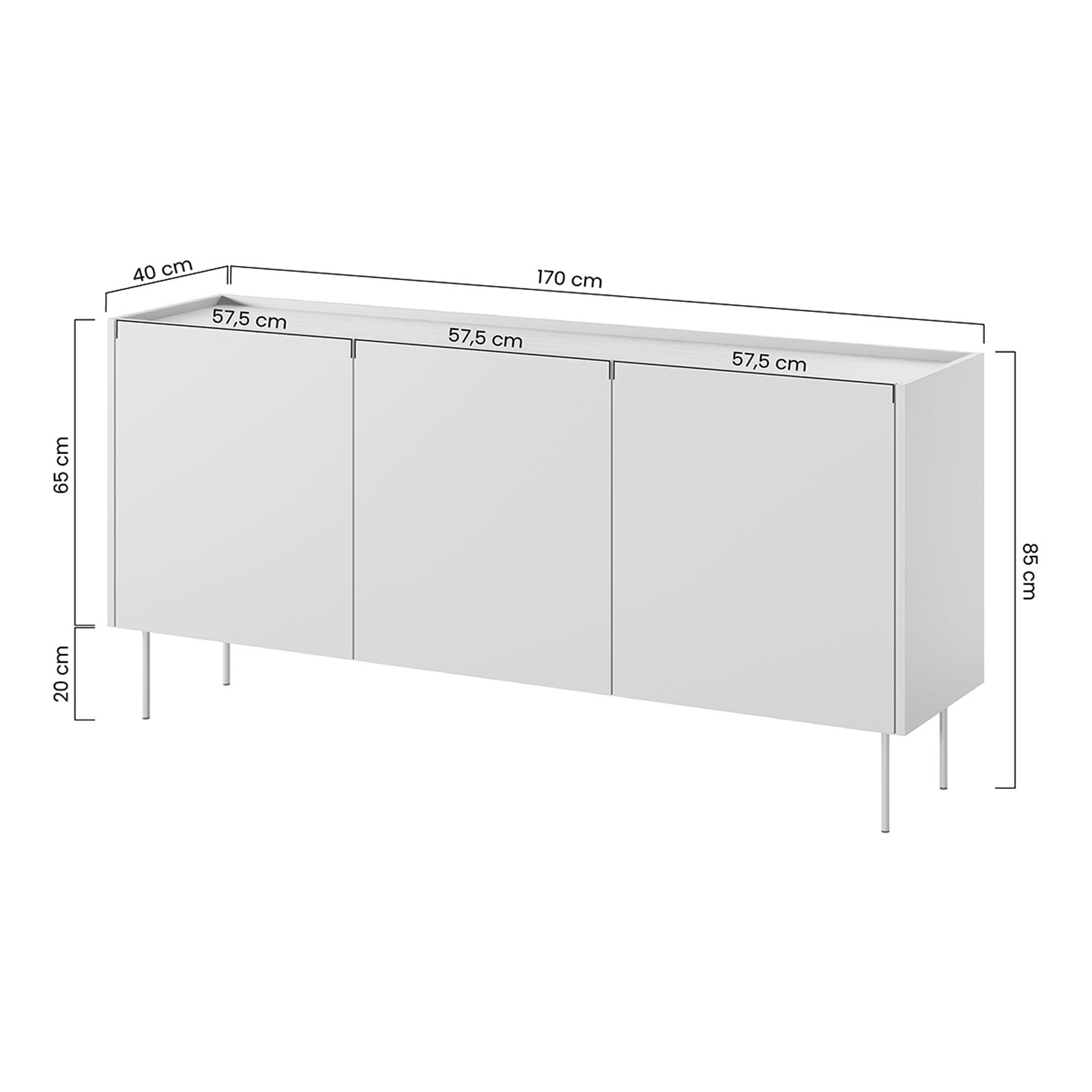 Kommode Desin, Material: MDF 