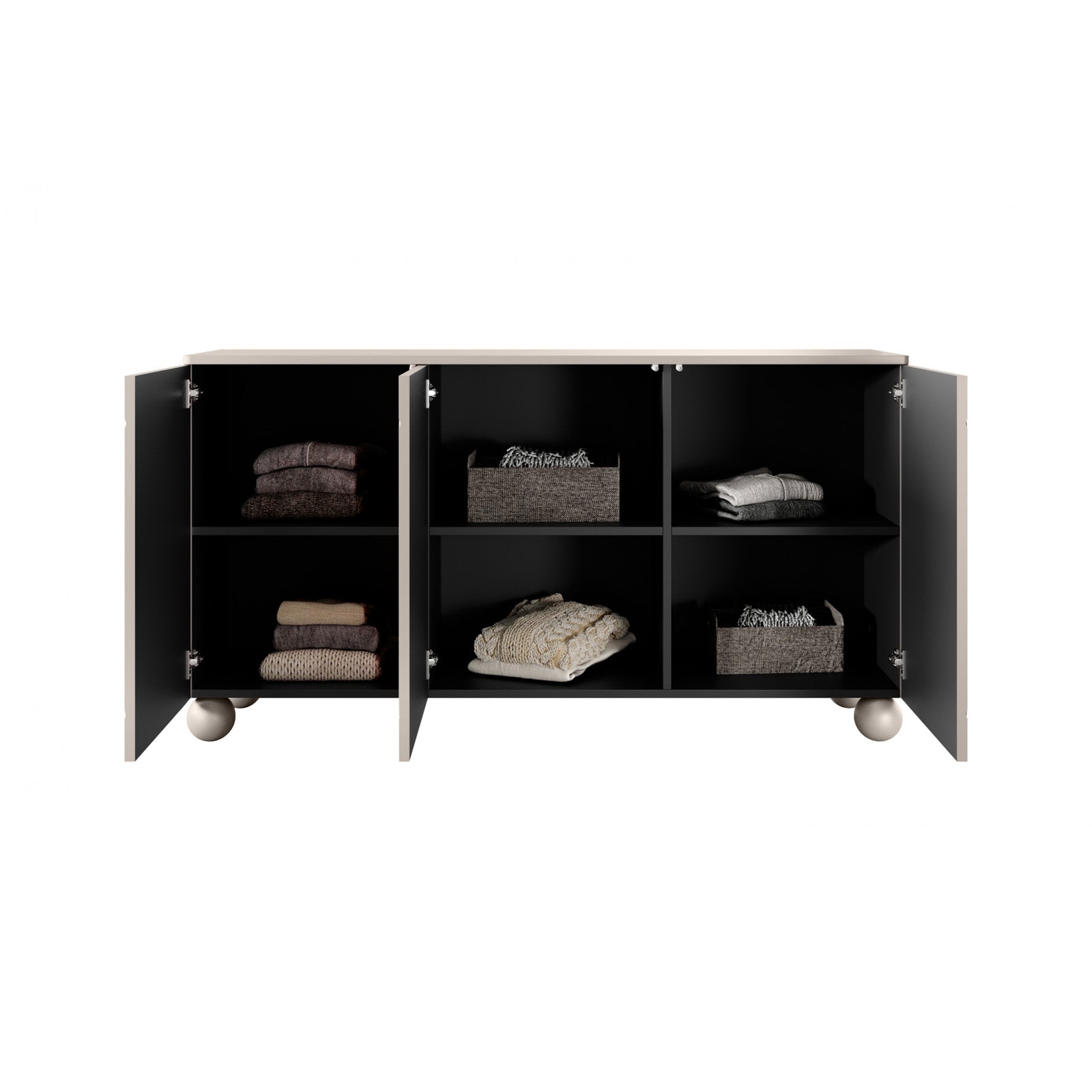 Sonatia Kommode 150cm, 3 Türen, Material: MDF