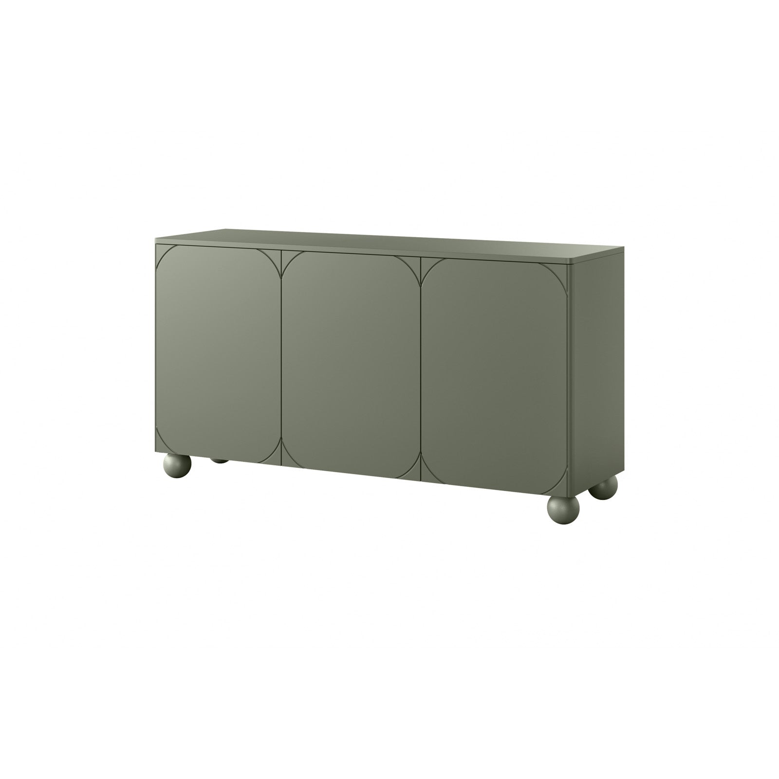 Sonatia Kommode 150cm, 3 Türen und 4 Schubladen, Material: MDF