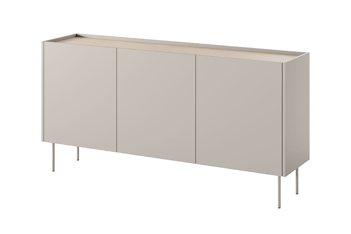 Kommode Desin 170cm, 3 Türen und 4 Schubladen, Material: MDF