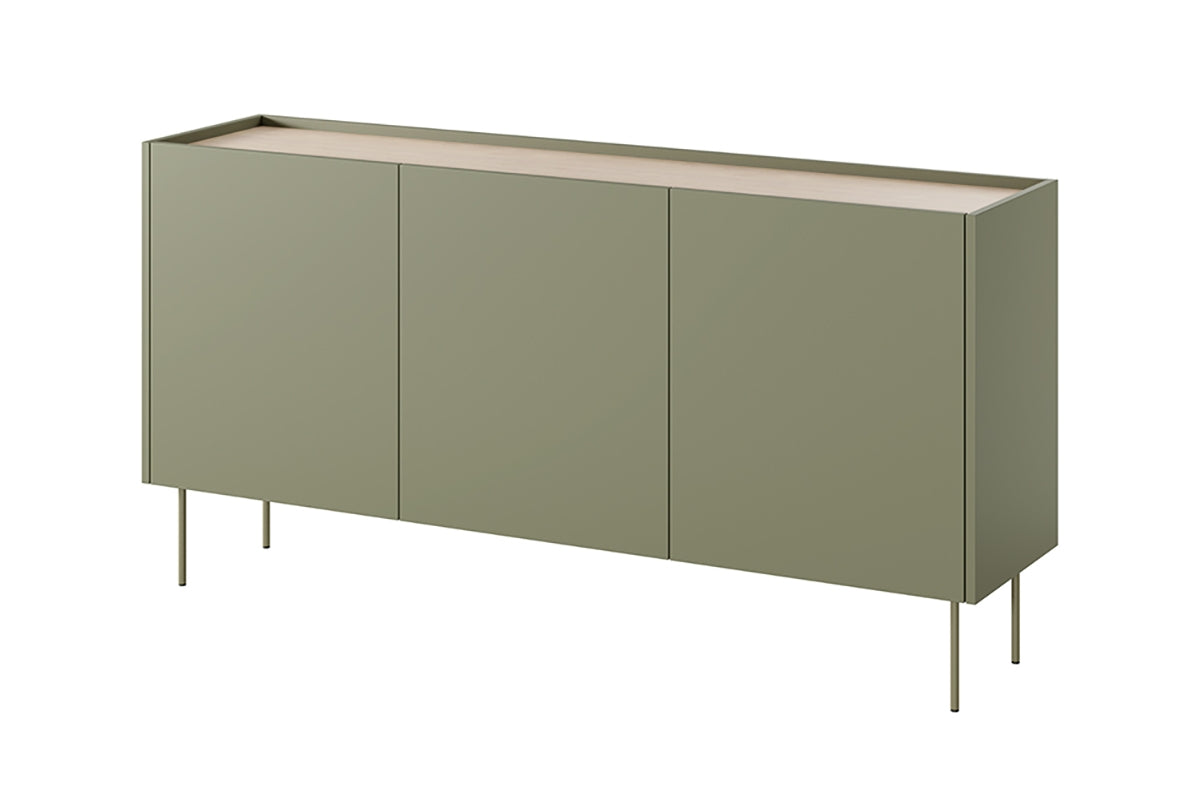 Kommode Desin 170cm, 3 Türen und 4 Schubladen, Material: MDF