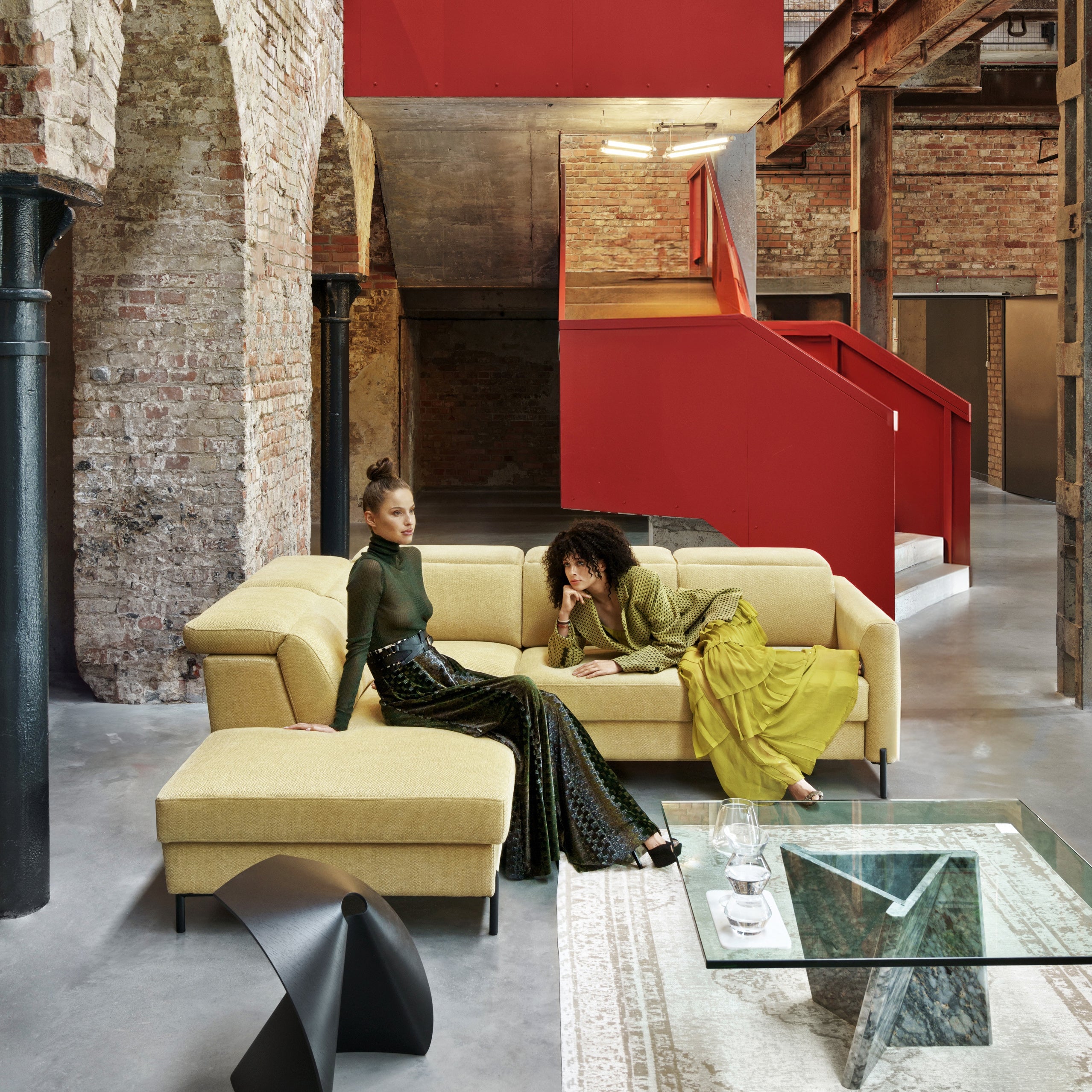 Modulares Sofa Swing, Material: Auswahl möglich