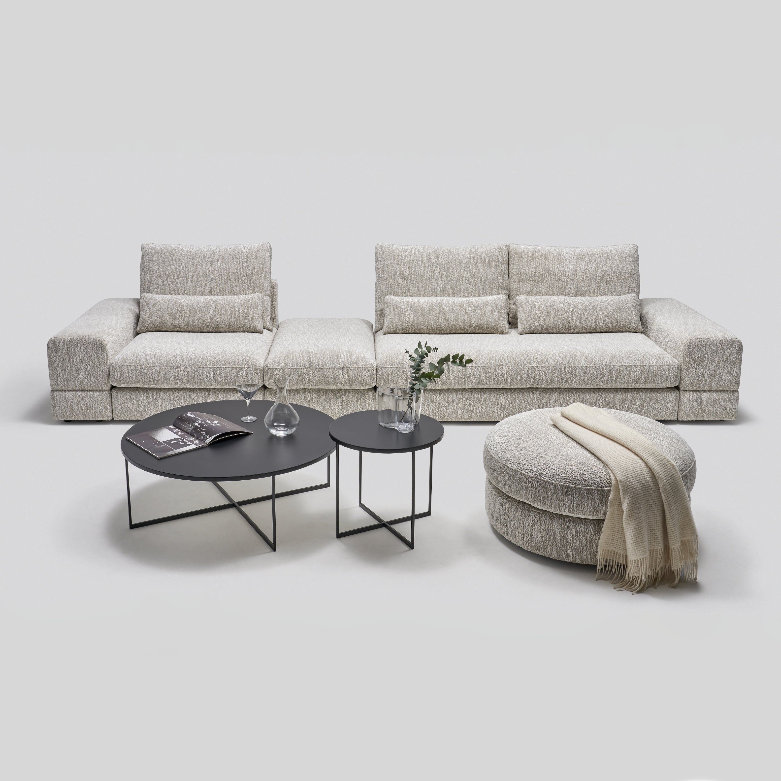 Modulare Garnitur Columbus, Material: Auswahl möglich